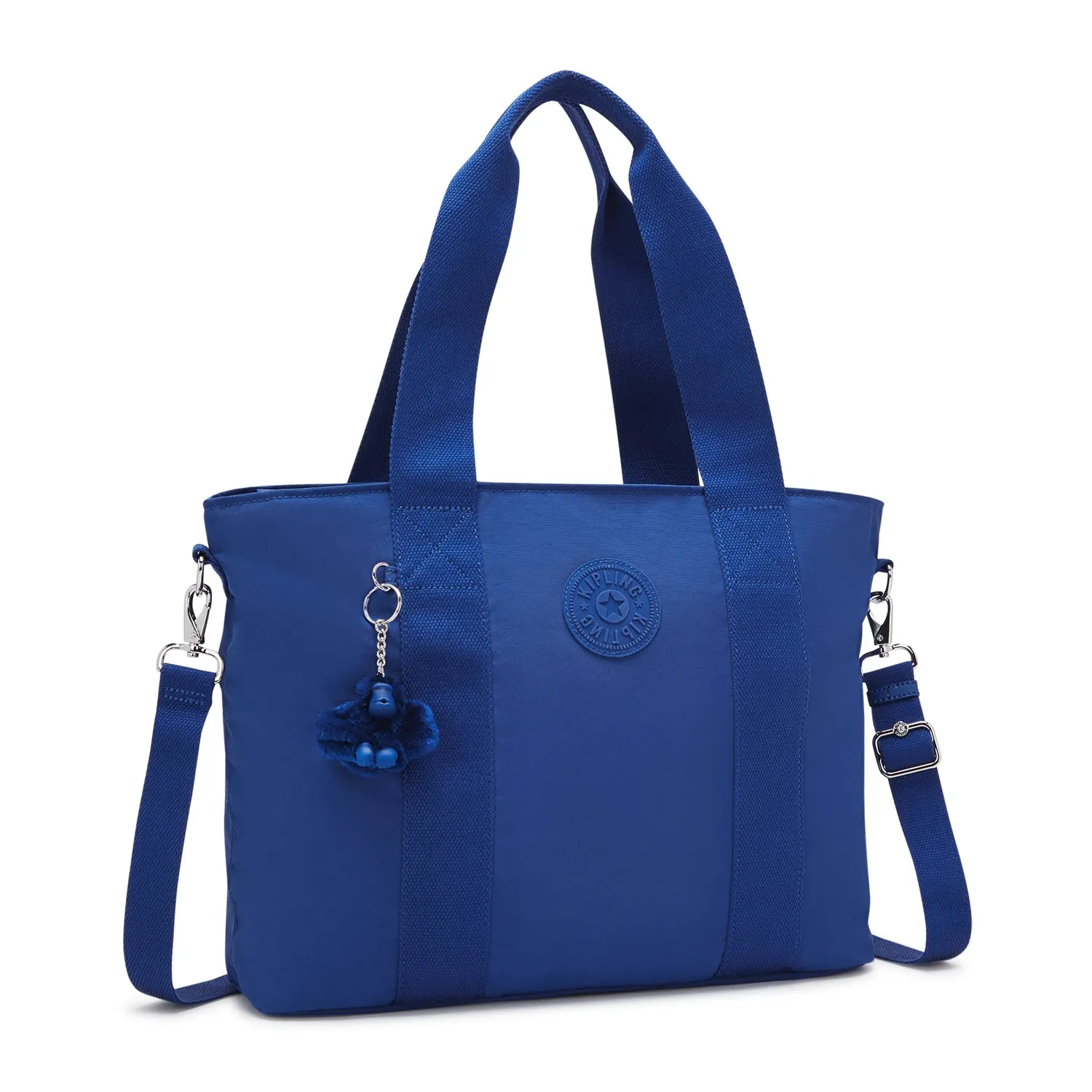 Kipling Minta L Up shopper Blazing Blue Groot schouderband
