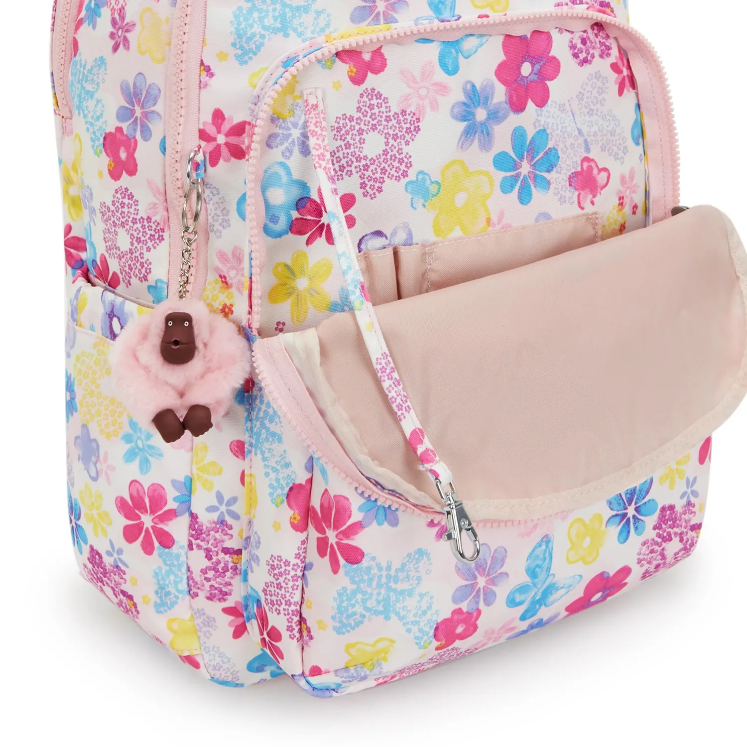 Kipling Seoul Lap rugzak Flower Stamp groot 15 inch