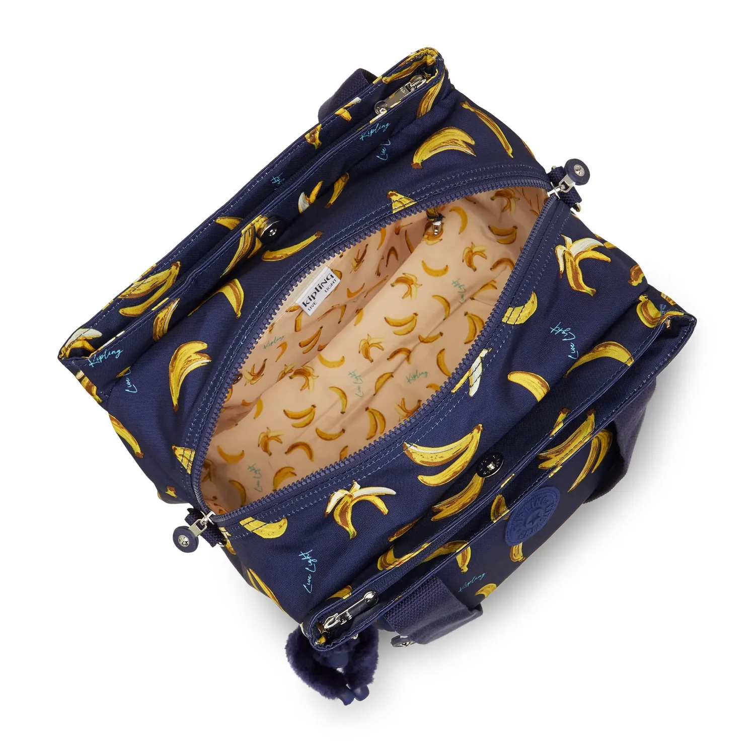 Kipling Nappisac babytas banana print medium