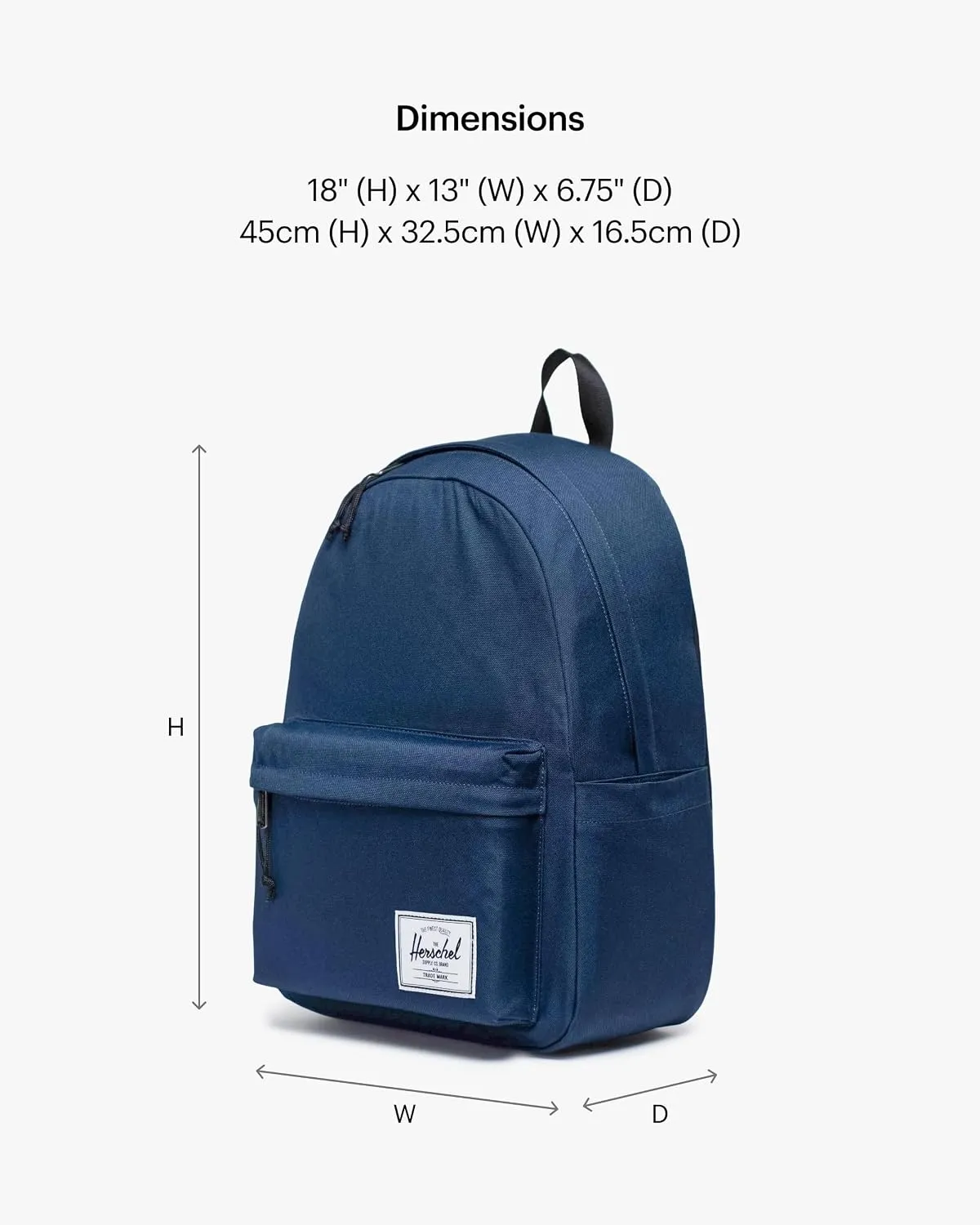 Herschel Classic 20L rugzak Raven Crosshatch blauw