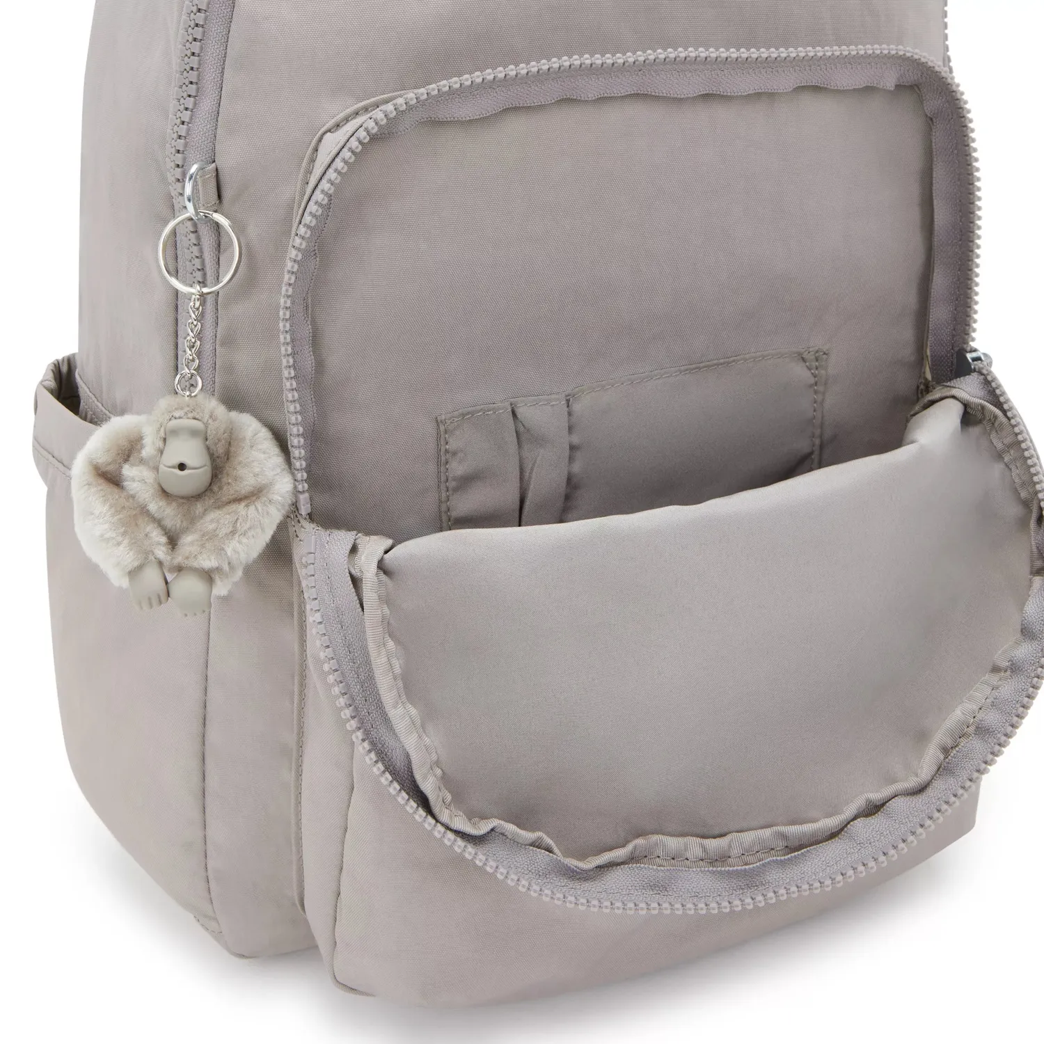 Kipling Seoul rugzak groot Grey Gris 15 inch laptopvak