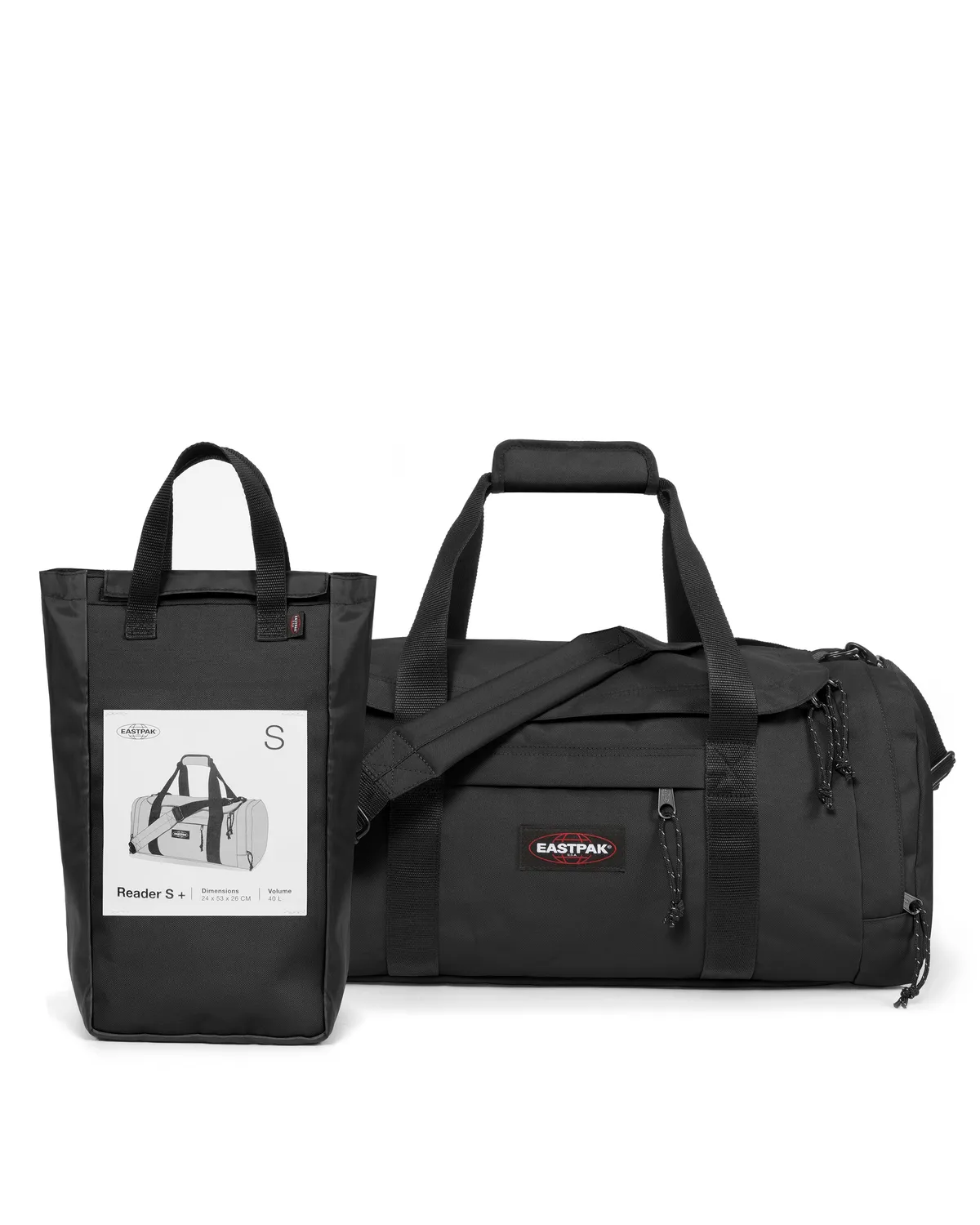 Eastpak Reader S+ reistas zwart small handbagage formaat
