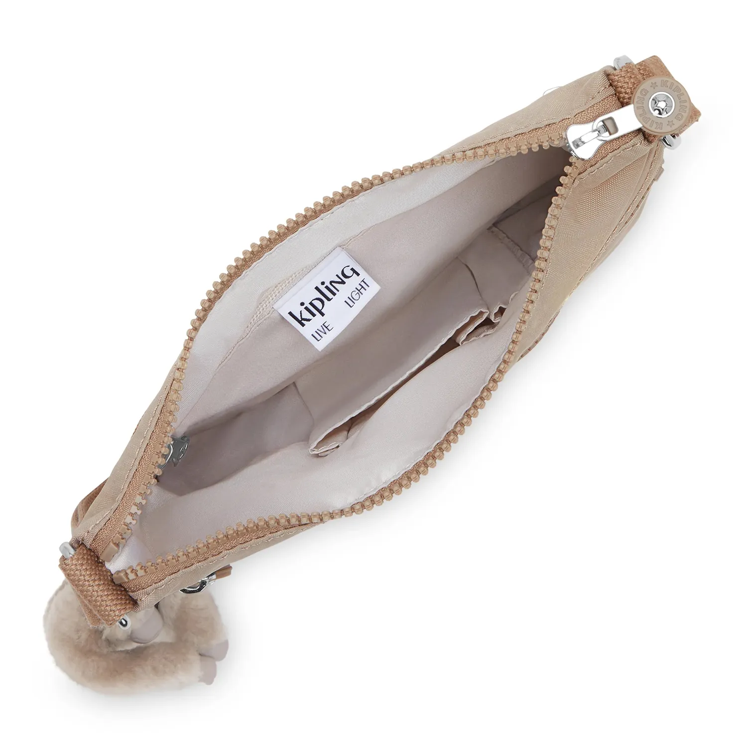 Kipling Arto S schoudertas Tan Beige klein licht