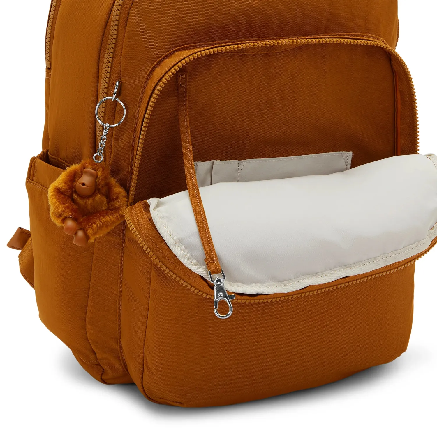 Kipling Seoul Lap rugzak Stylish Mokka Groot 15 inch