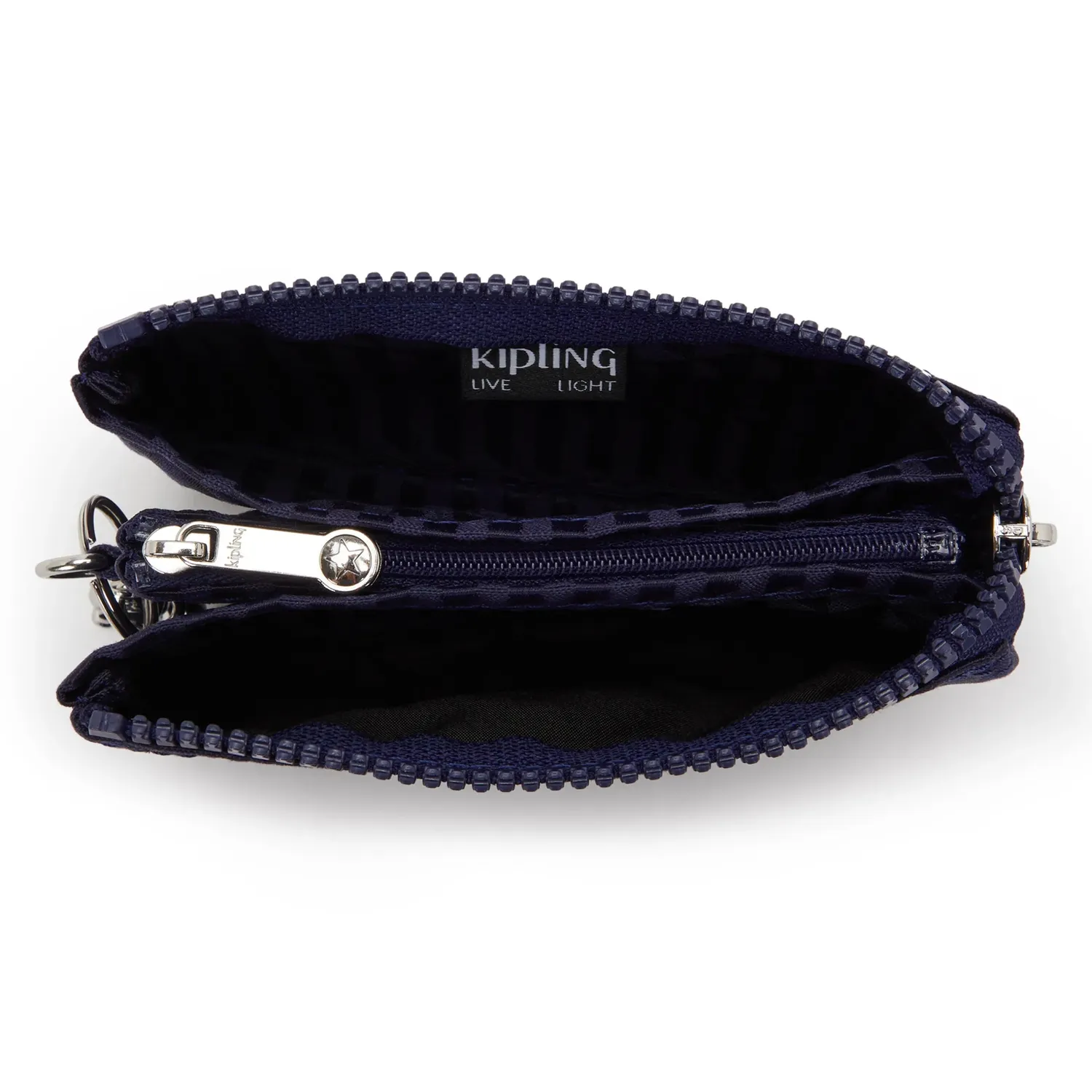 Kipling Creativity S portemonnee Night Tile Jacquard klein met rits