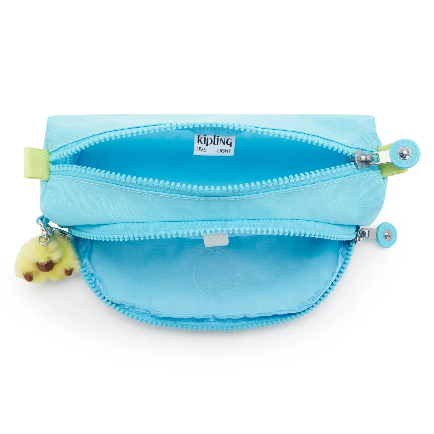 Kipling Cute pennenzak Splash Blue medium nylon