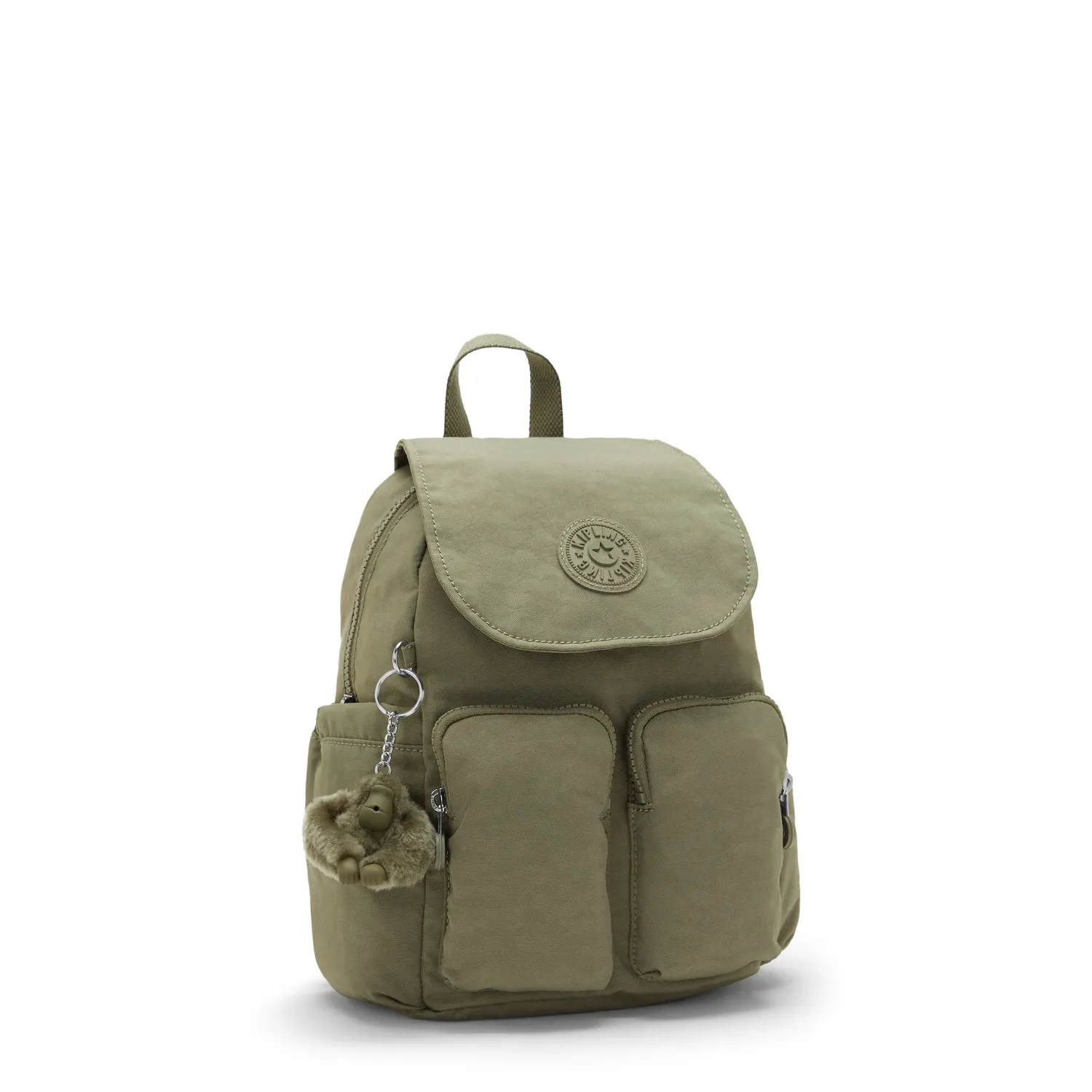 Kipling City Pocket Mini rugzak Almost Sage Klein klep