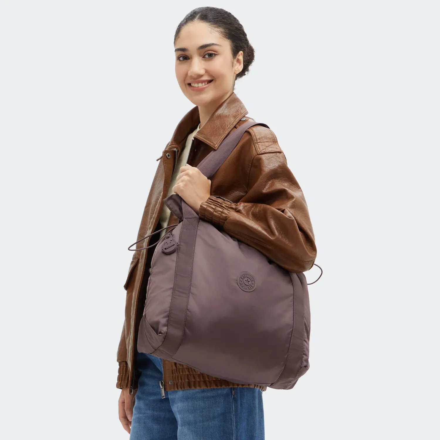 Kipling Elmar shopper Medium Simply Mocha A4