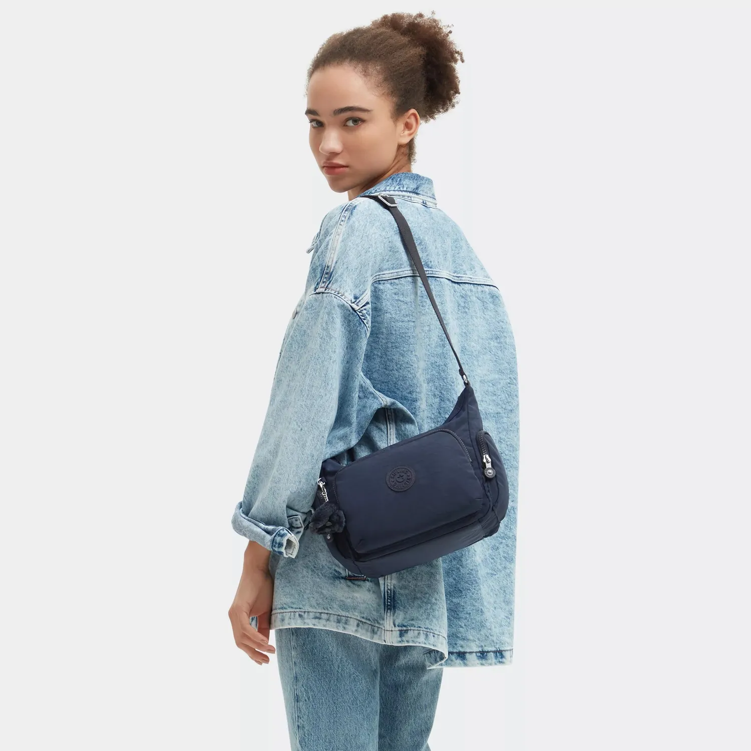 Kipling Gabb S crossbodytas Blue Bleu 2 medium met sleutelkoord