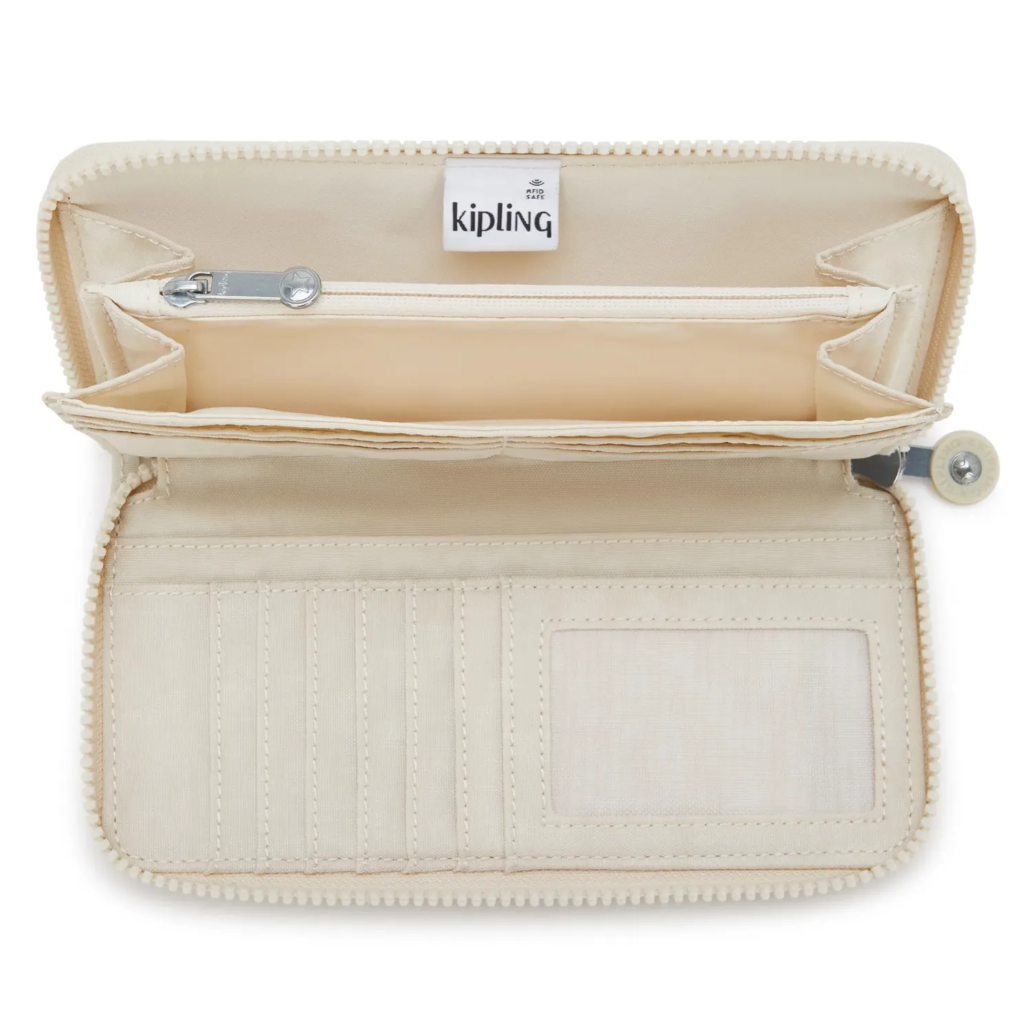 Kipling Money World portemonnee Hideaway Beige groot met rits