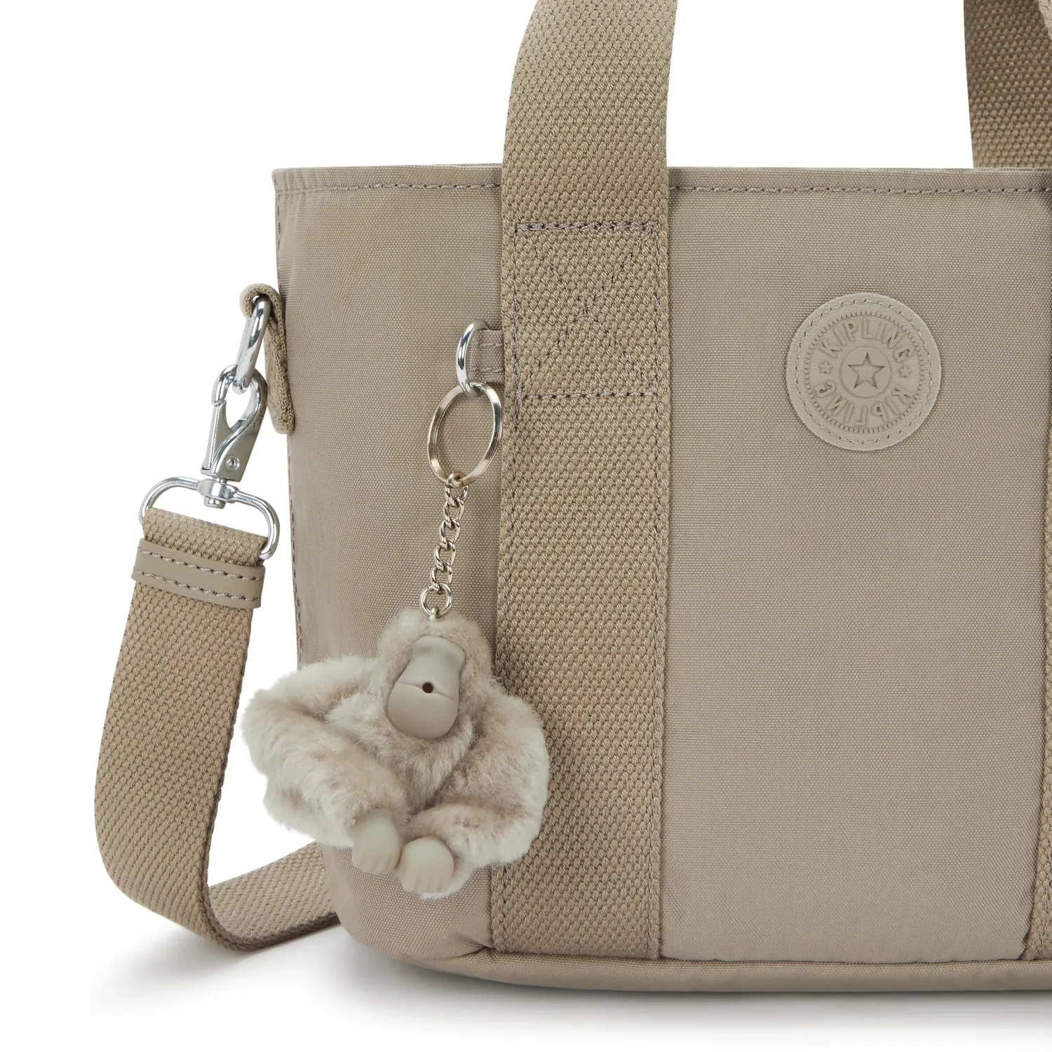 Kipling Minta tasje klein soft taupe waterafstotend