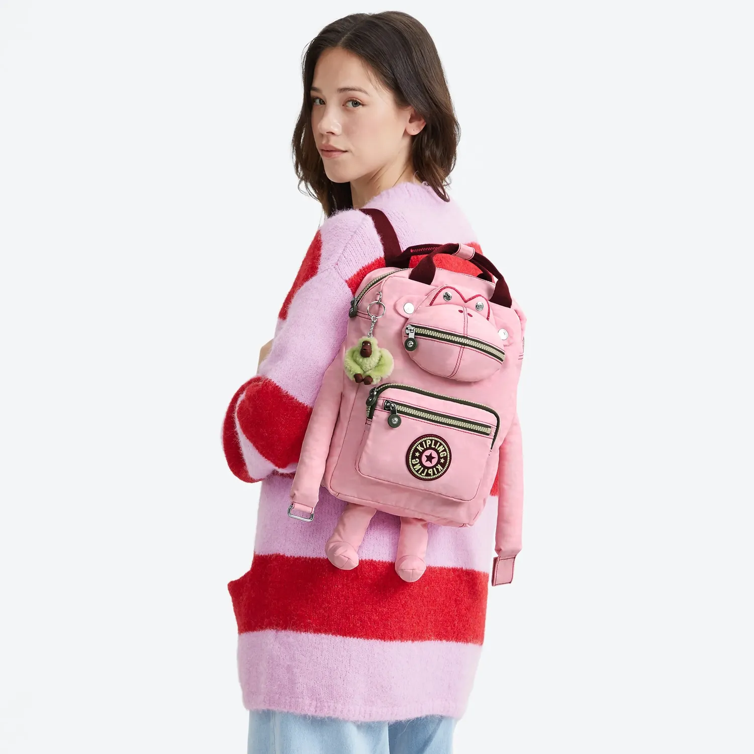 Kipling Jane Energy rugzak Energy Pink medium aap