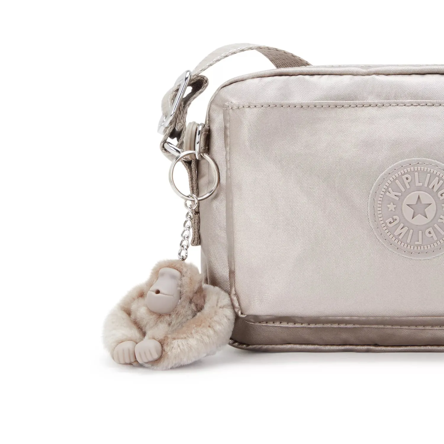Kipling Abanu crossbodytas klein metallic glow glans