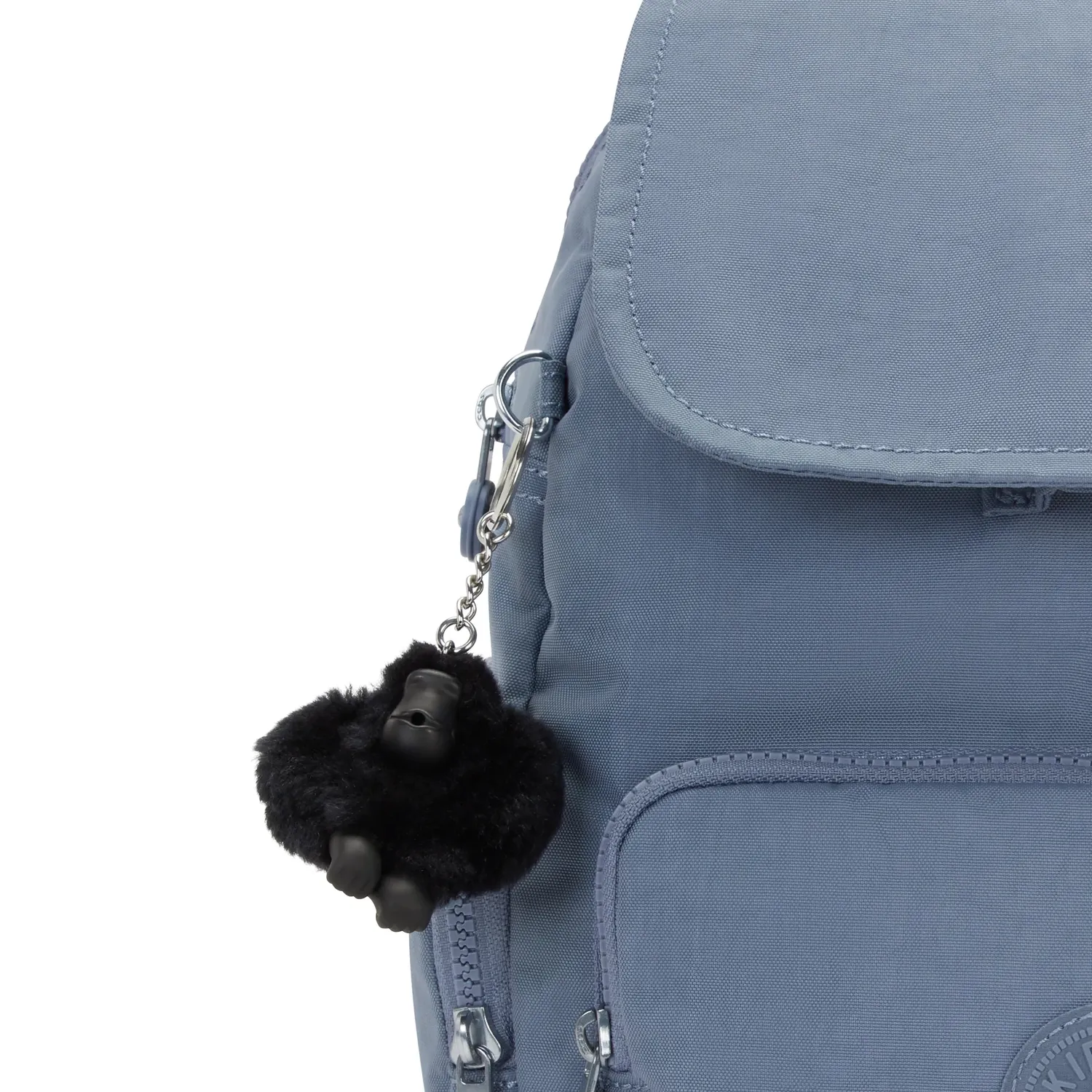 Kipling City Zip S rugzak klein Blue Stone met zijvakken
