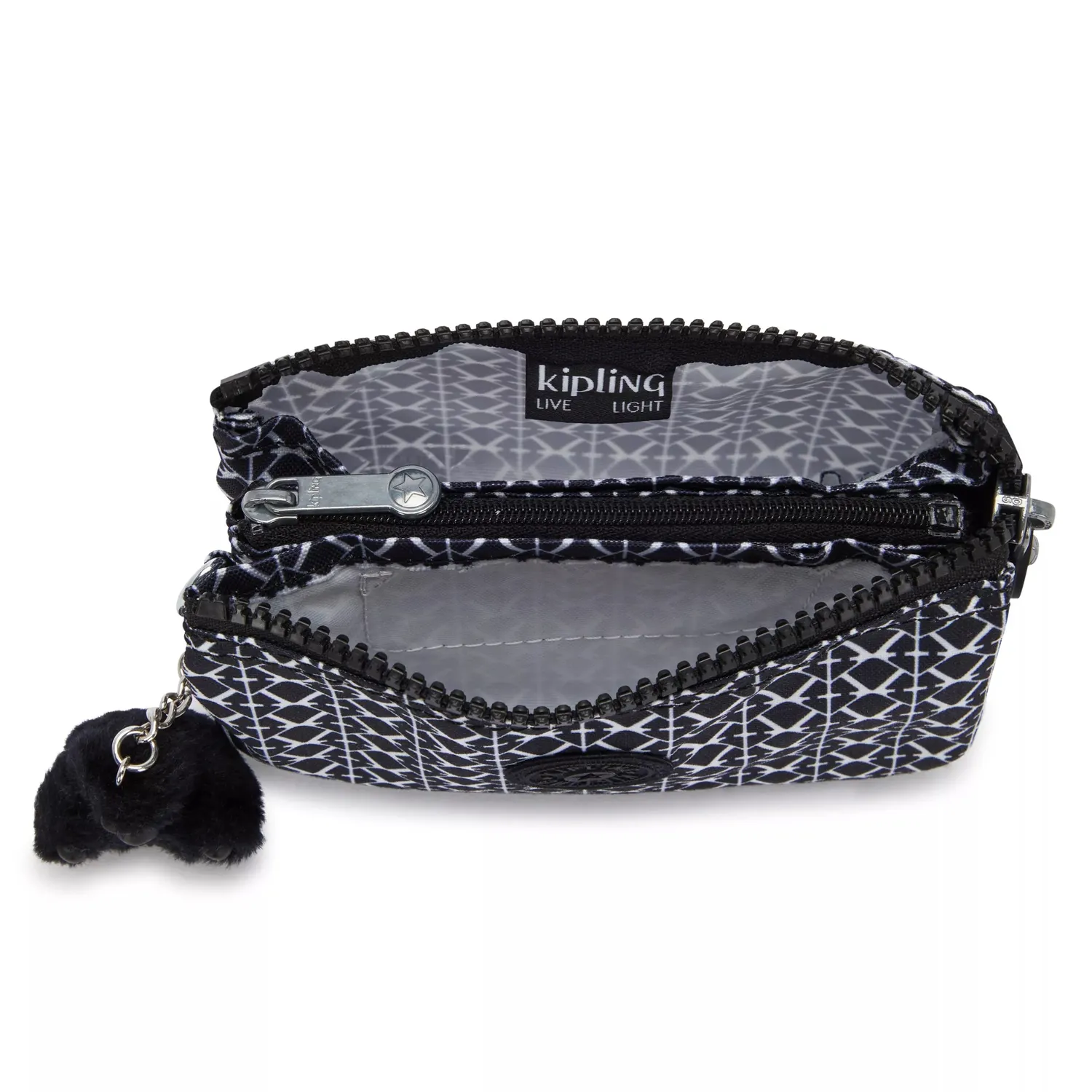Kipling Creativity S portemonnee Signature Print Klein bedrukt