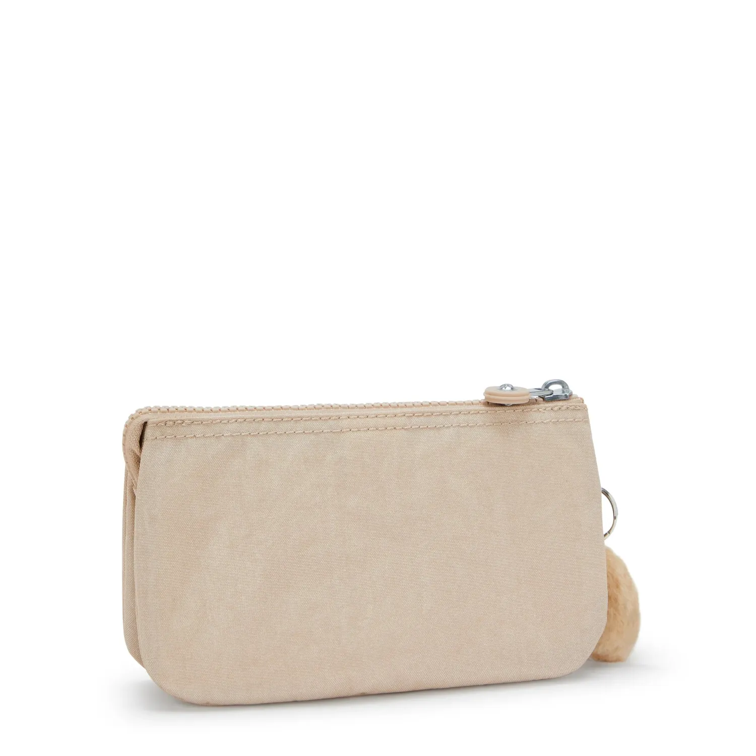 Kipling Creativity L beurs Sparkled Beige groot 3 vakken