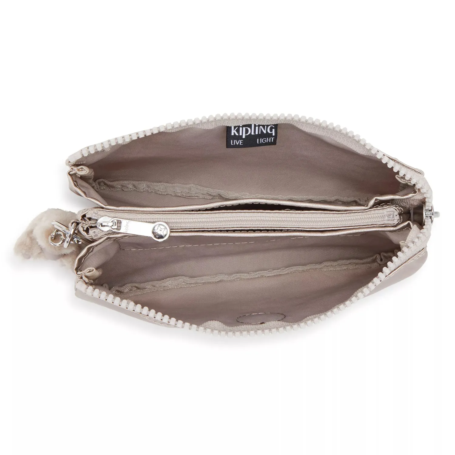 Kipling Creativity L make-up tasje Metallic Glow metallic
