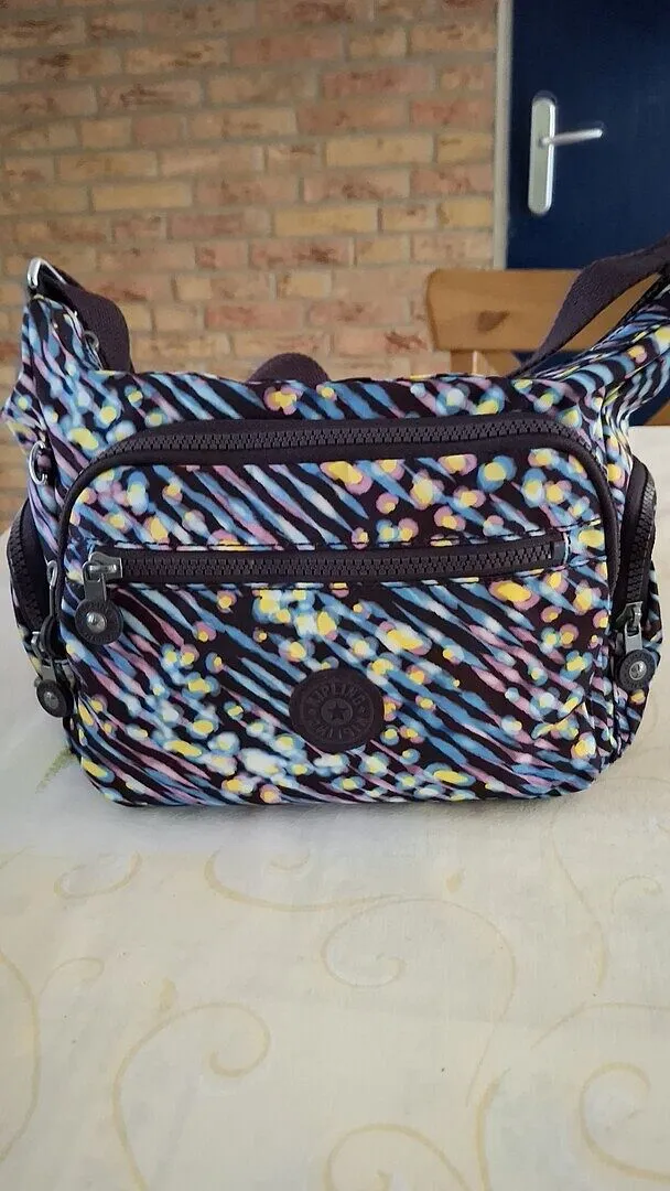 Kipling Gabbie S schoudertas Signature Print klein bedrukt