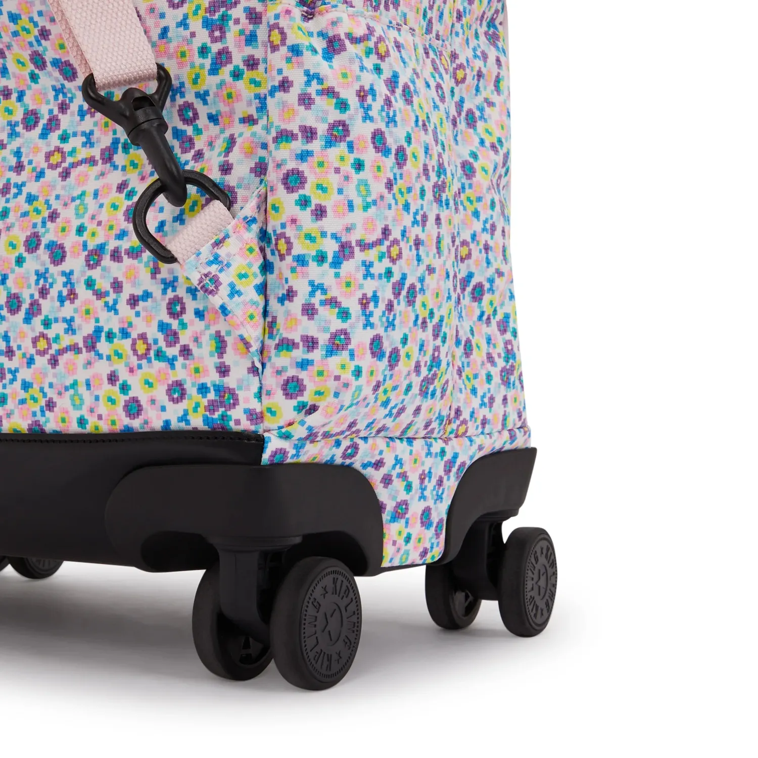 Kipling New Zea rugzak met wielen Digi Flower Print groot