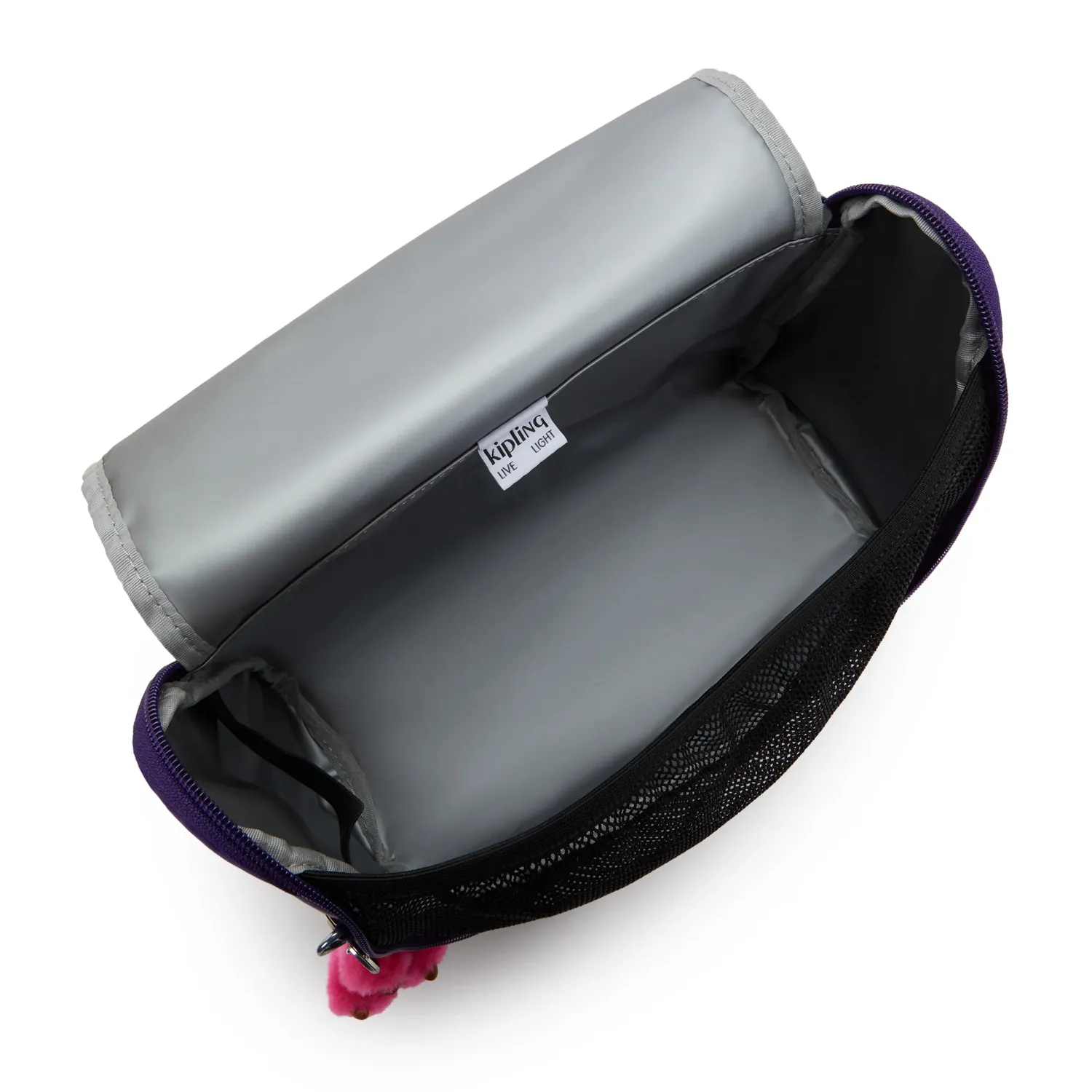 Kipling New Kichirou lunchtas Groot VIP Purple trolleybevestiging