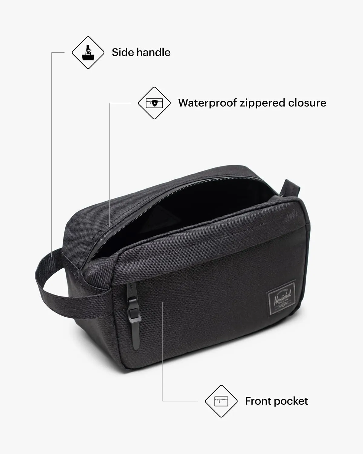 Herschel Chapter toilettas Black Tonal canvas