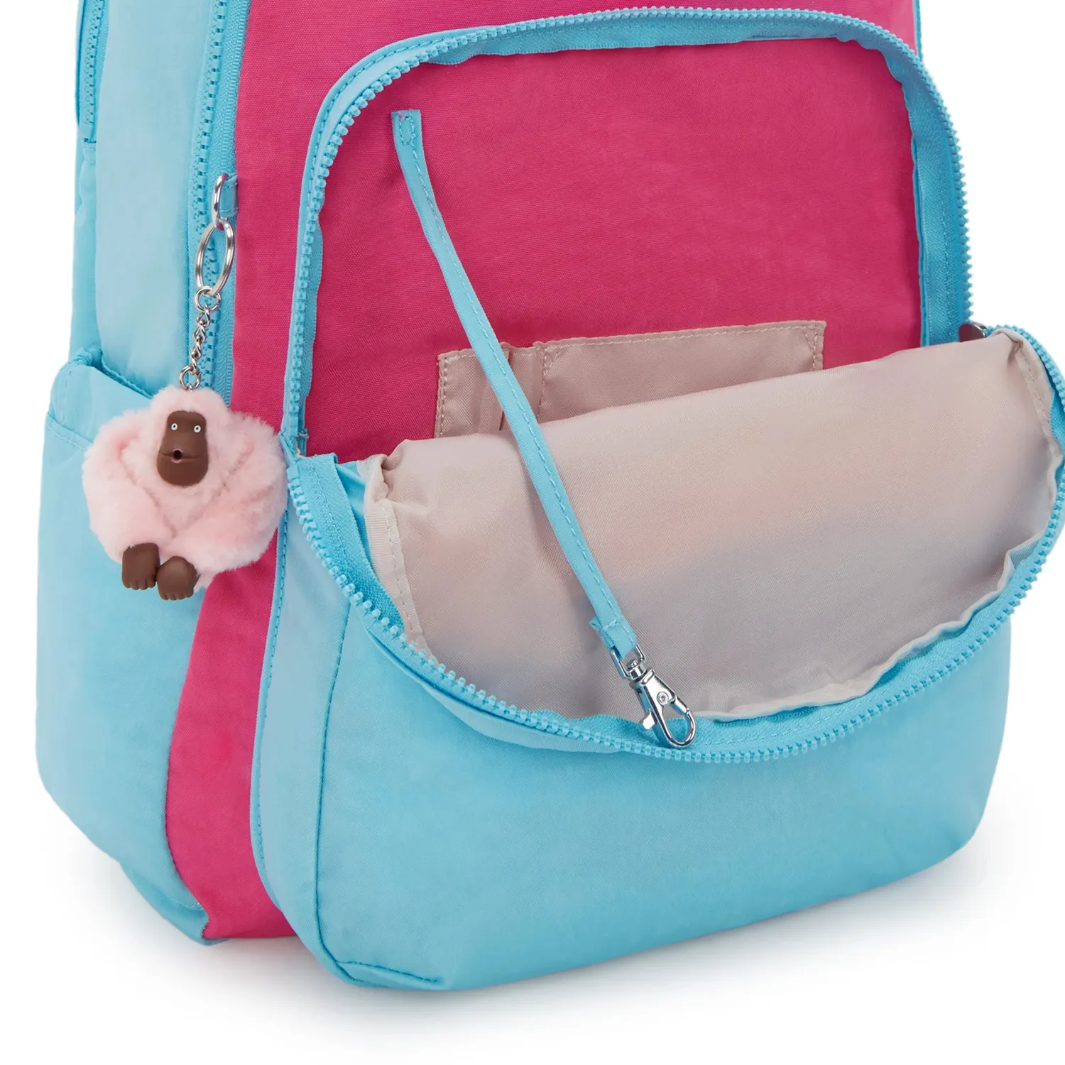 Kipling Seoul Lap rugzak Smile Blue Block groot 15 inch