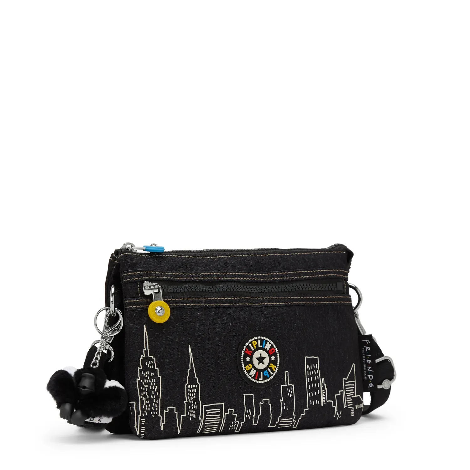 Kipling Riri Zip crossbodytas Skyline Black klein waterafstotend
