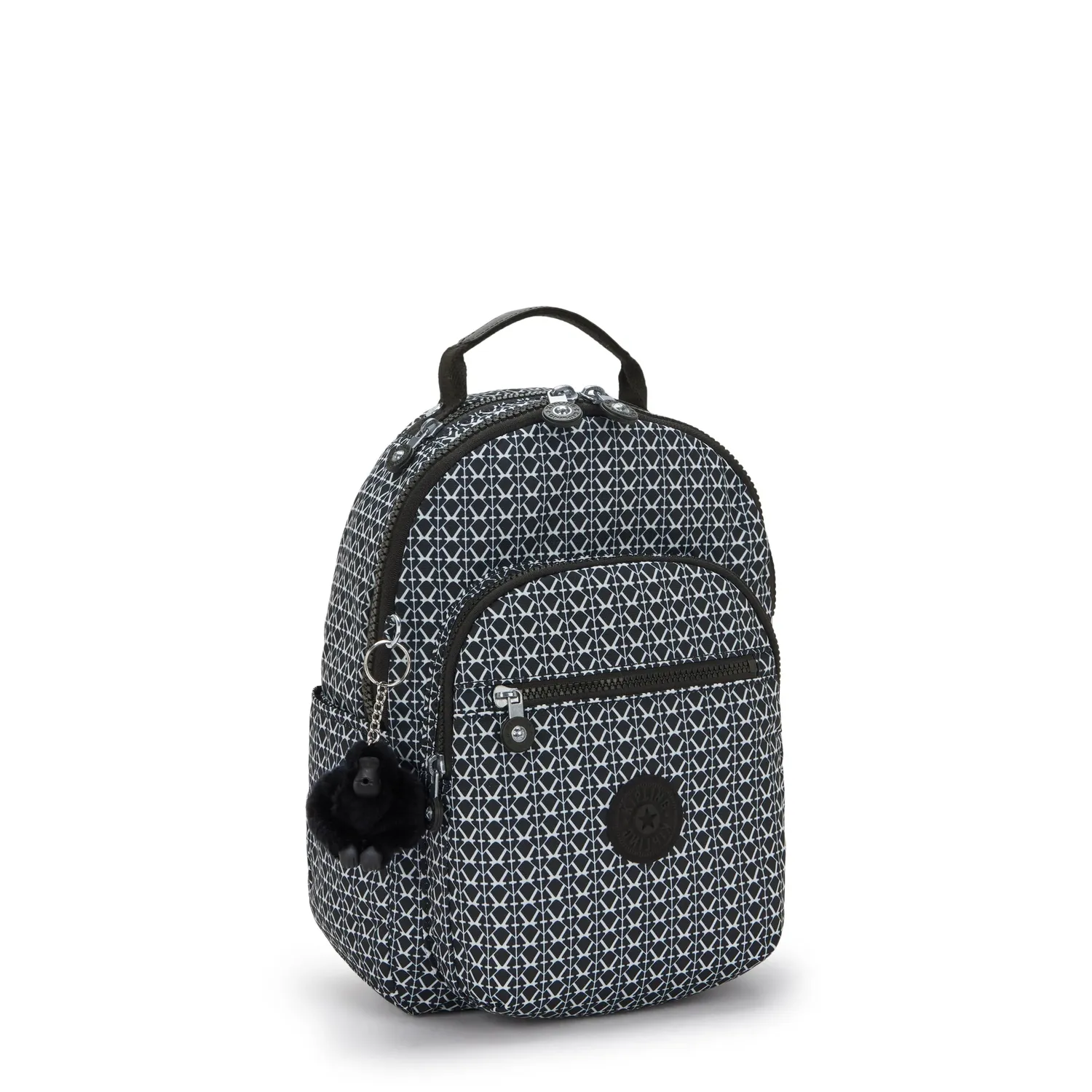Kipling Seoul S kleine rugzak Signature Print met 11 inch vak