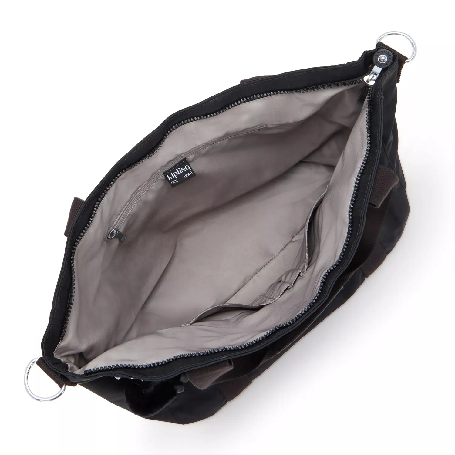 Kipling Asseni schoudertas Black Noir shopper groot
