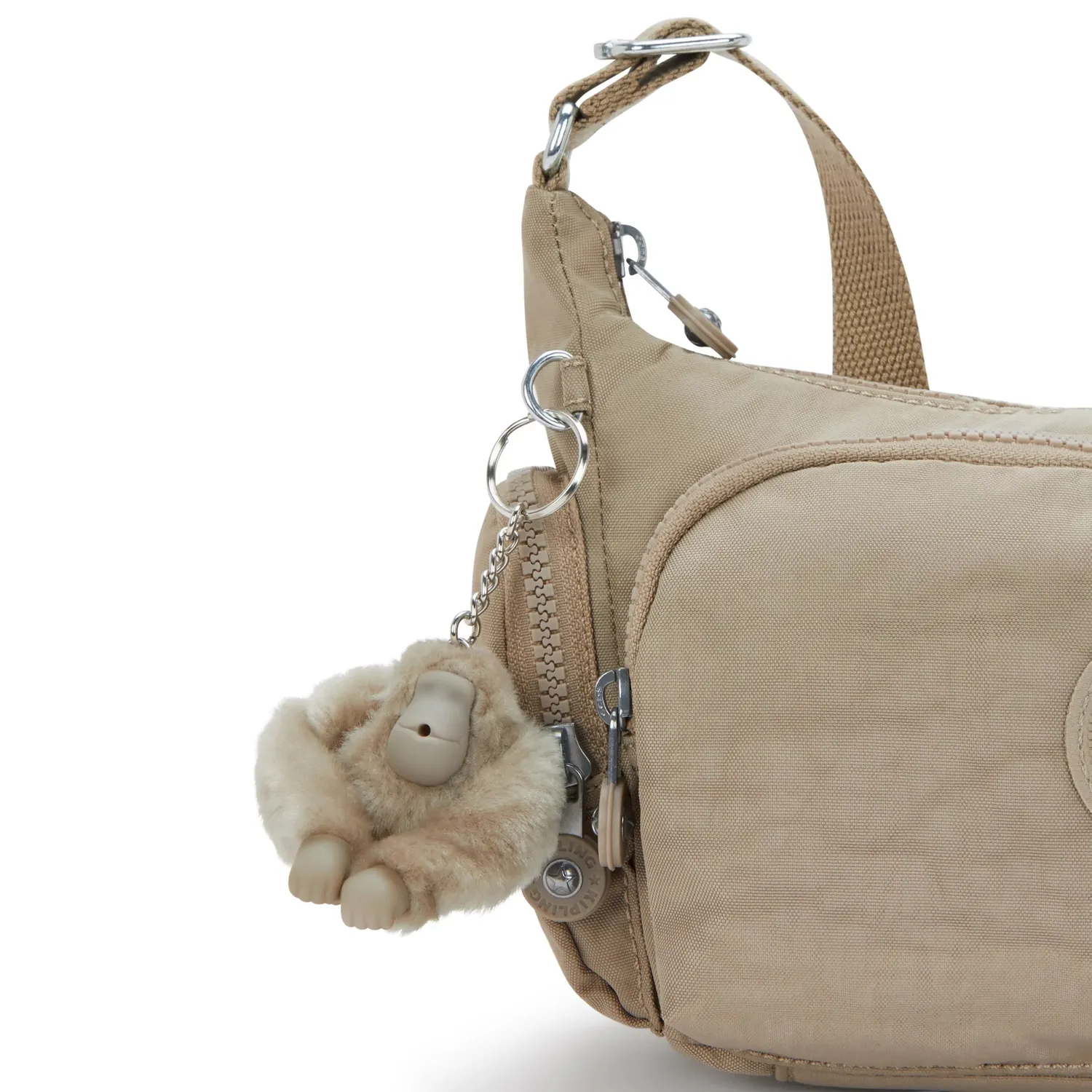 Kipling Gabbette S crossbody Soft Taupe Klein schoudertas
