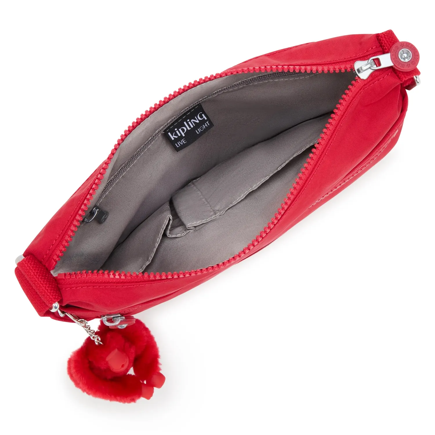 Kipling Arto schoudertas Medium Red Rouge licht