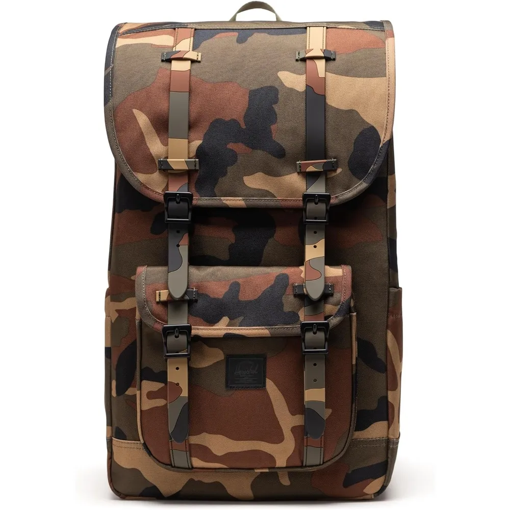 Herschel Little America rugzak 30L woodland camo laptop