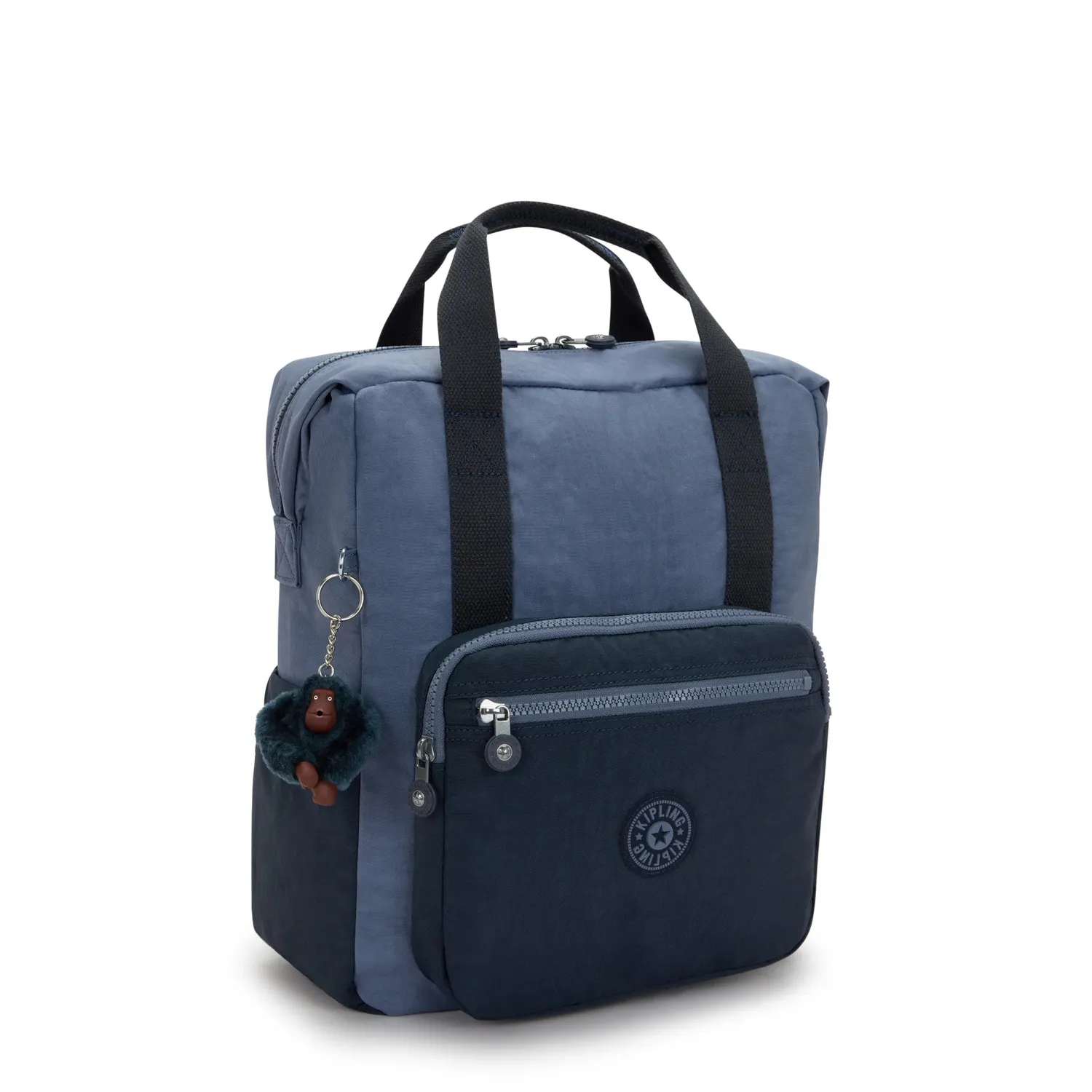 Kipling Buddy rugzak Game Grey Medium met laptopvak