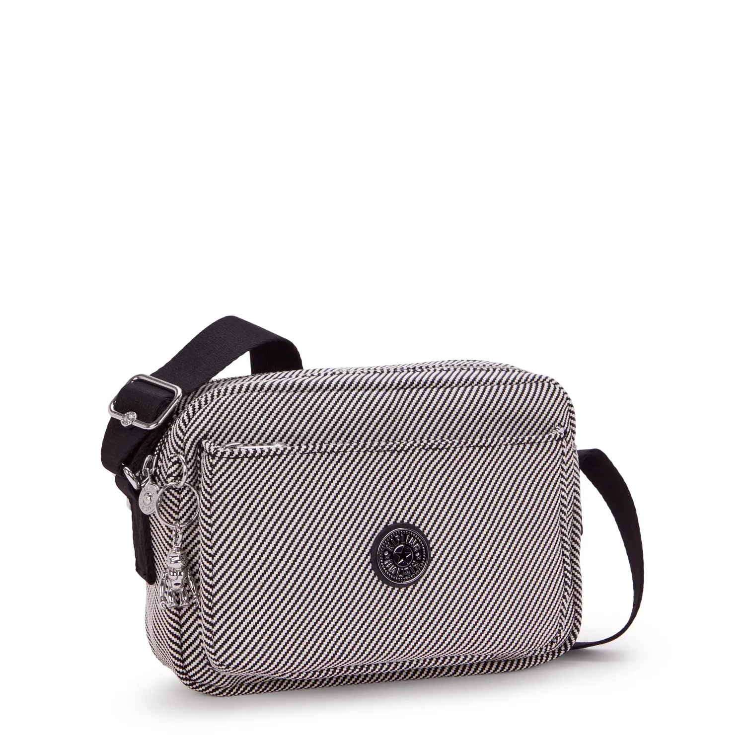 Kipling Abanu M crossbody tas Medium Diagonal Jacquard dubbele rits