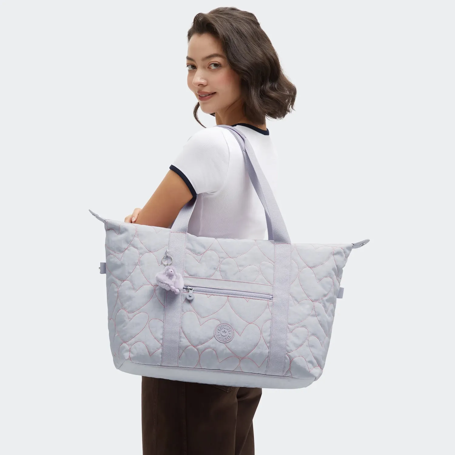 Kipling Art M draagtas Hearts Shimmer waterafstotend