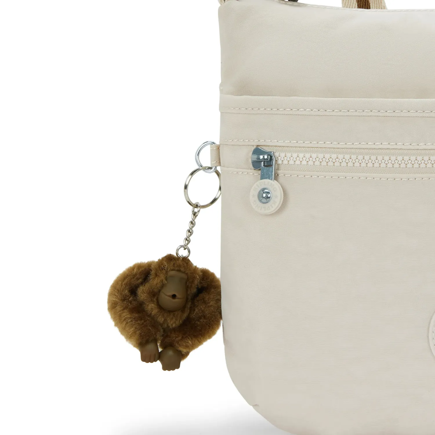Kipling Arto schoudertas Medium Soft Sand licht