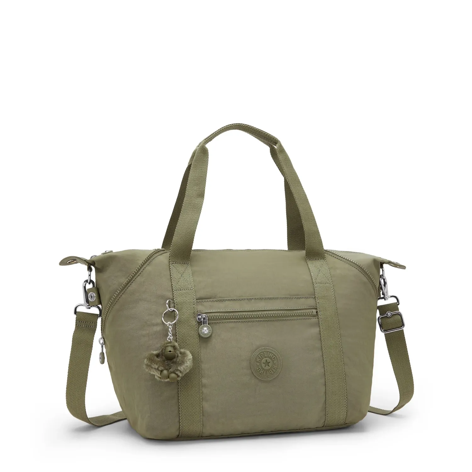 Kipling Art schoudertas Medium Almost Sage soepel