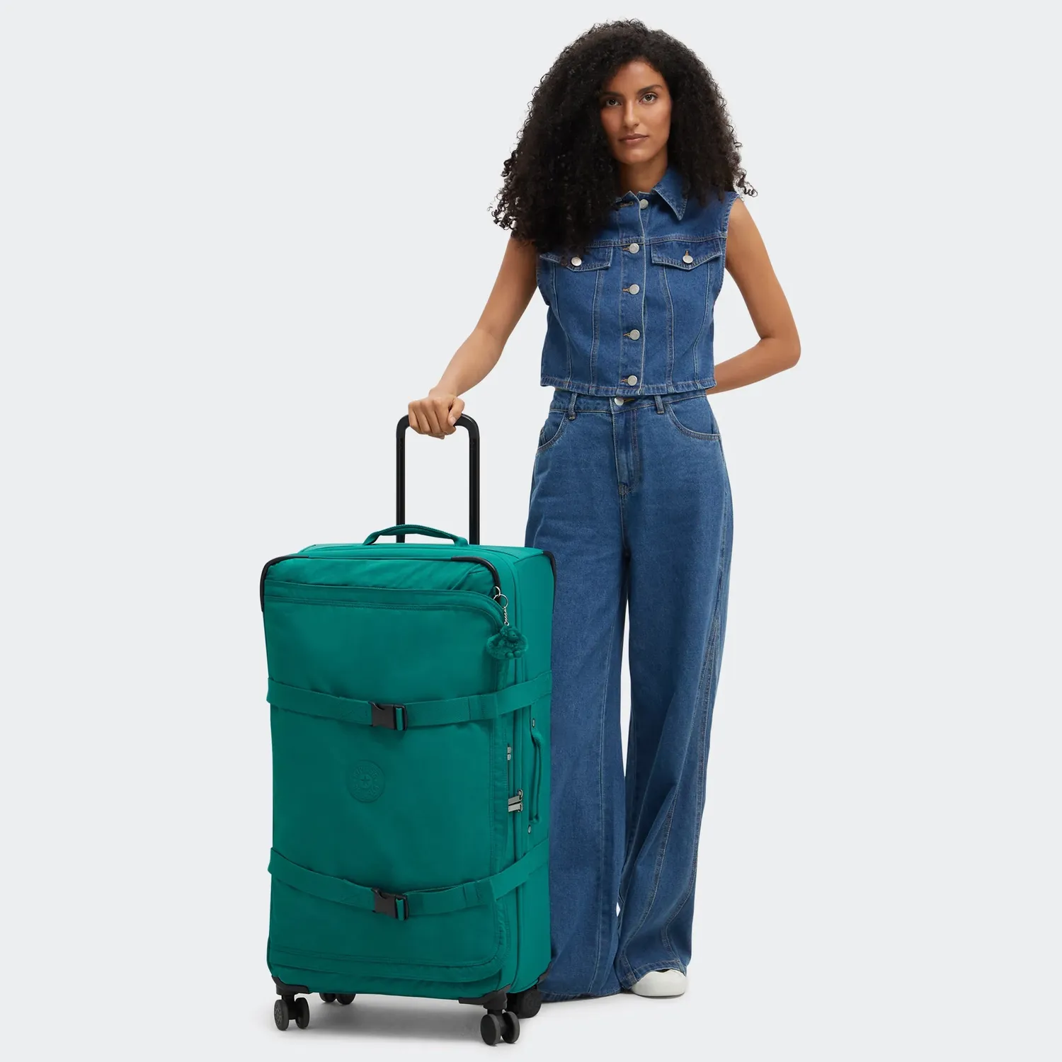 Kipling Spontaneous L koffer Groot Outspoken Green TSA-slot