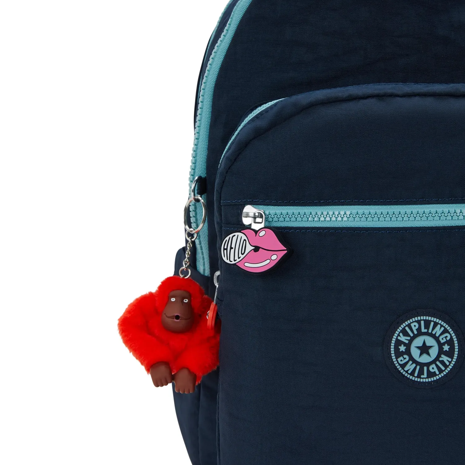 Kipling Hello Kiss Puller ritstrekker multicolor dolfijn