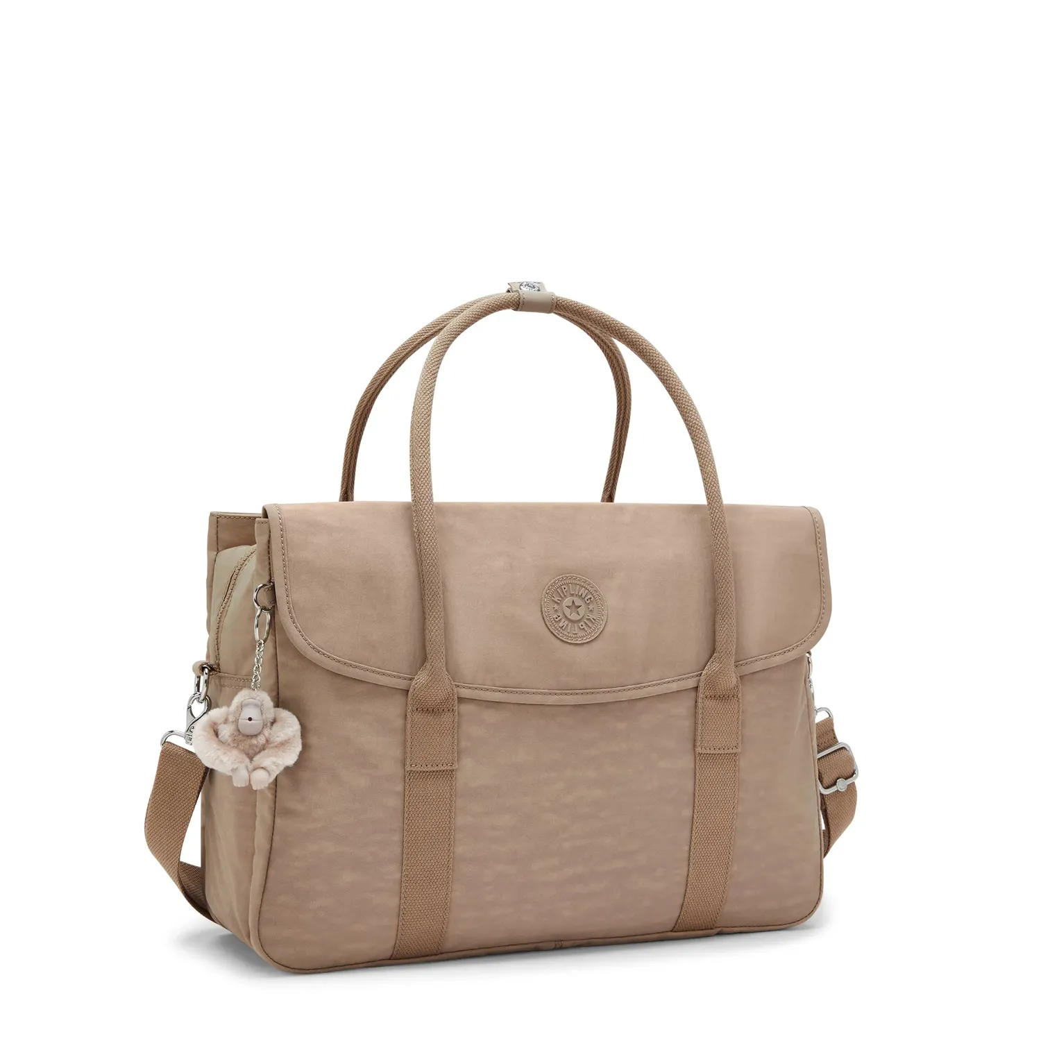 Kipling Superworker werktas Tan Beige groot 15 inch vak