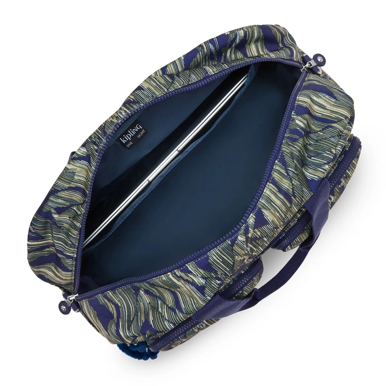 Kipling Defea XL weekendtas Medium Striped Grasses print