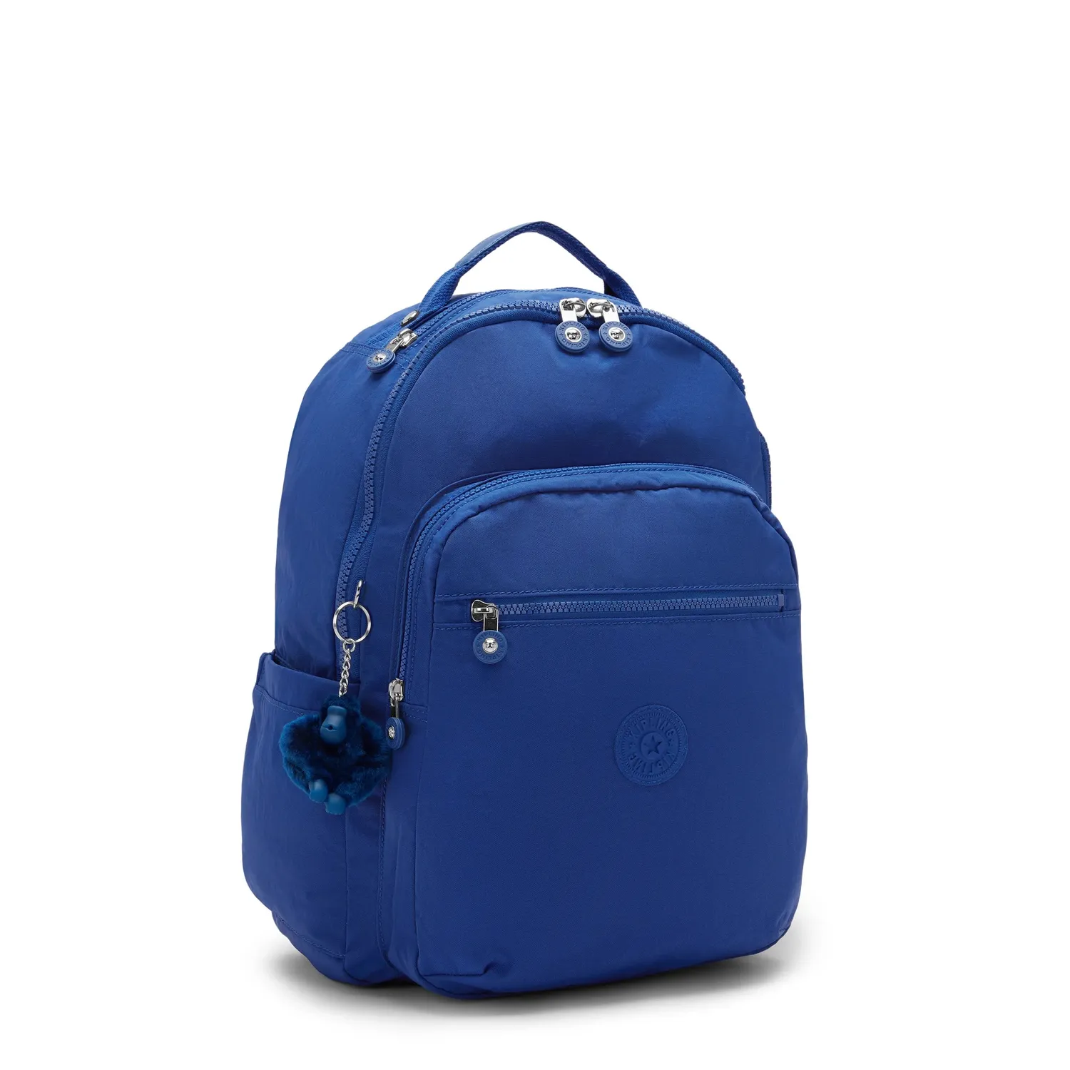 Kipling Seoul rugzak Groot Blazing Blue met 15 inch laptopvak