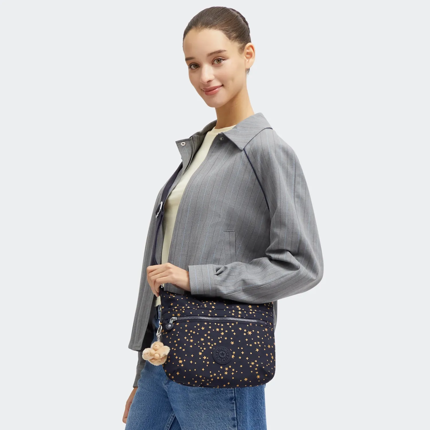 Kipling Arto schoudertas Medium Ultimate Stars licht