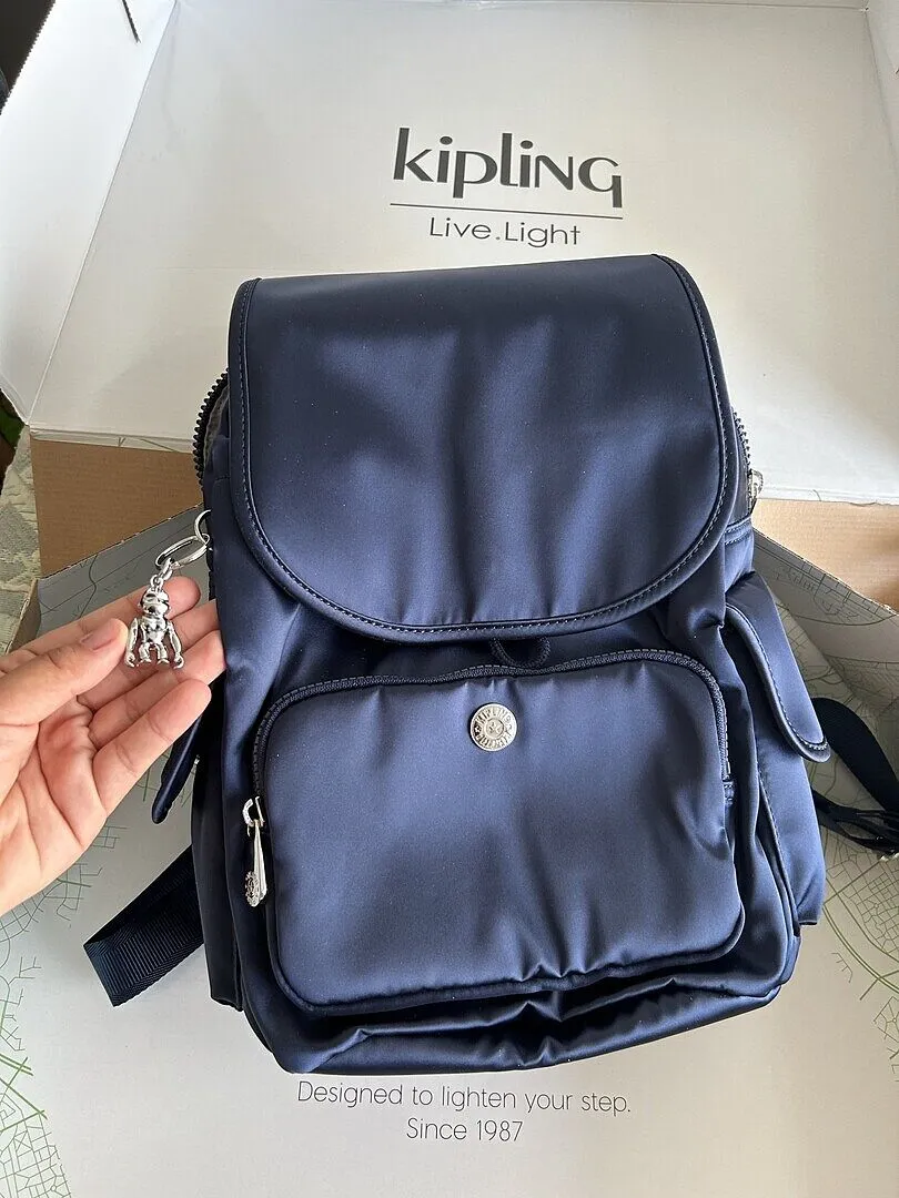 Kipling City Pack S rugzak Klein True Beige waterafstotend