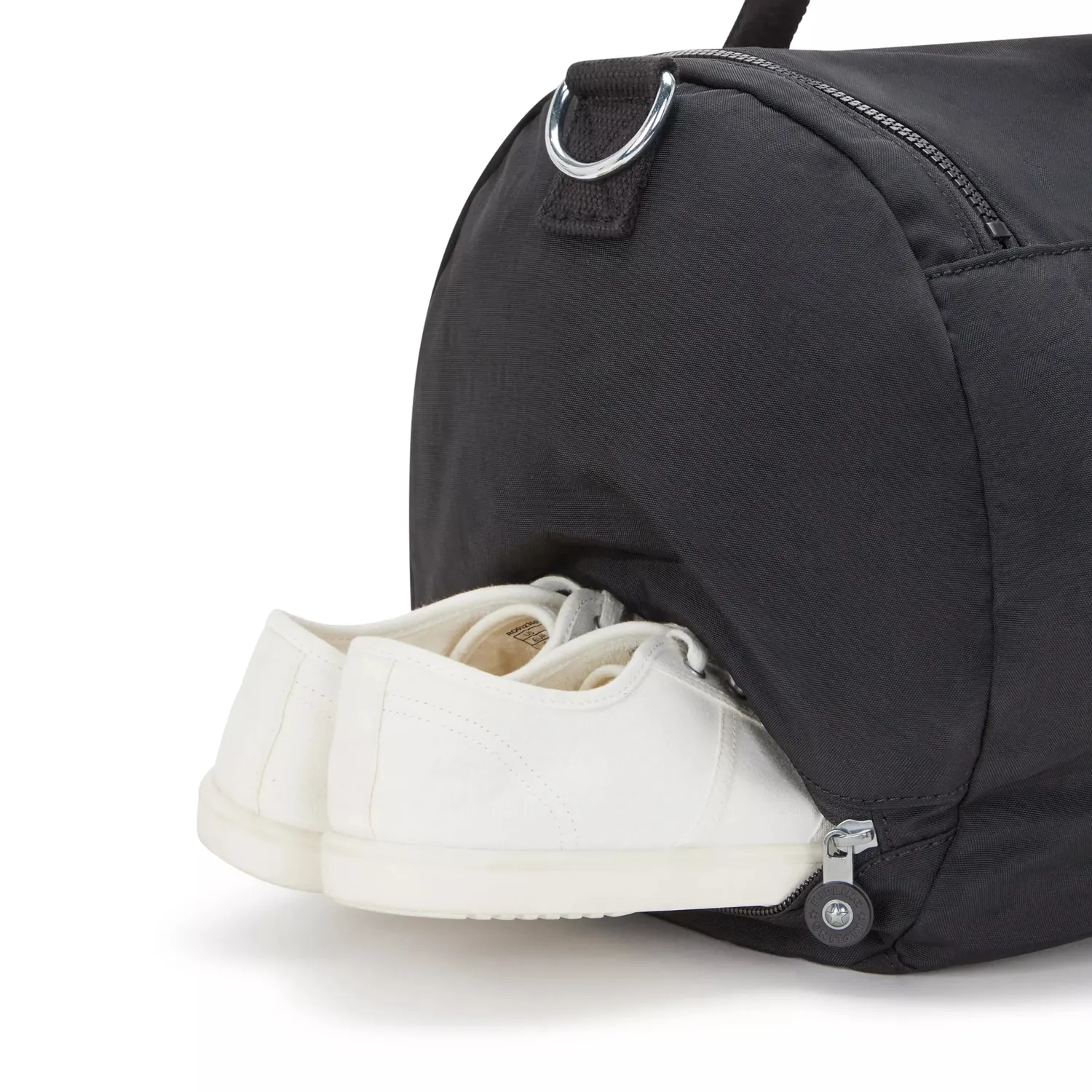Kipling Argus S weekendtas Klein Black Noir schoenvak