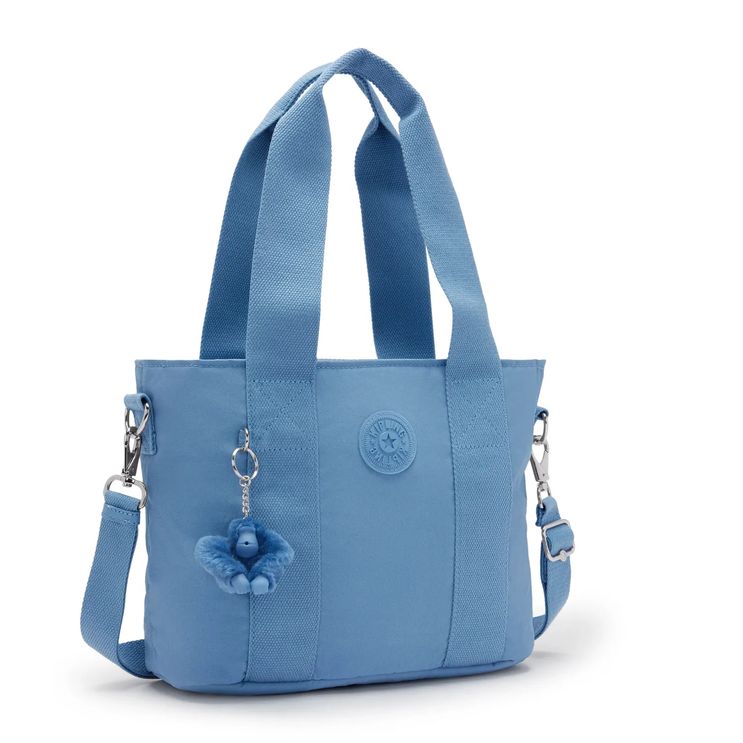 Kipling Minta M Up shopper vintage blue medium met rits