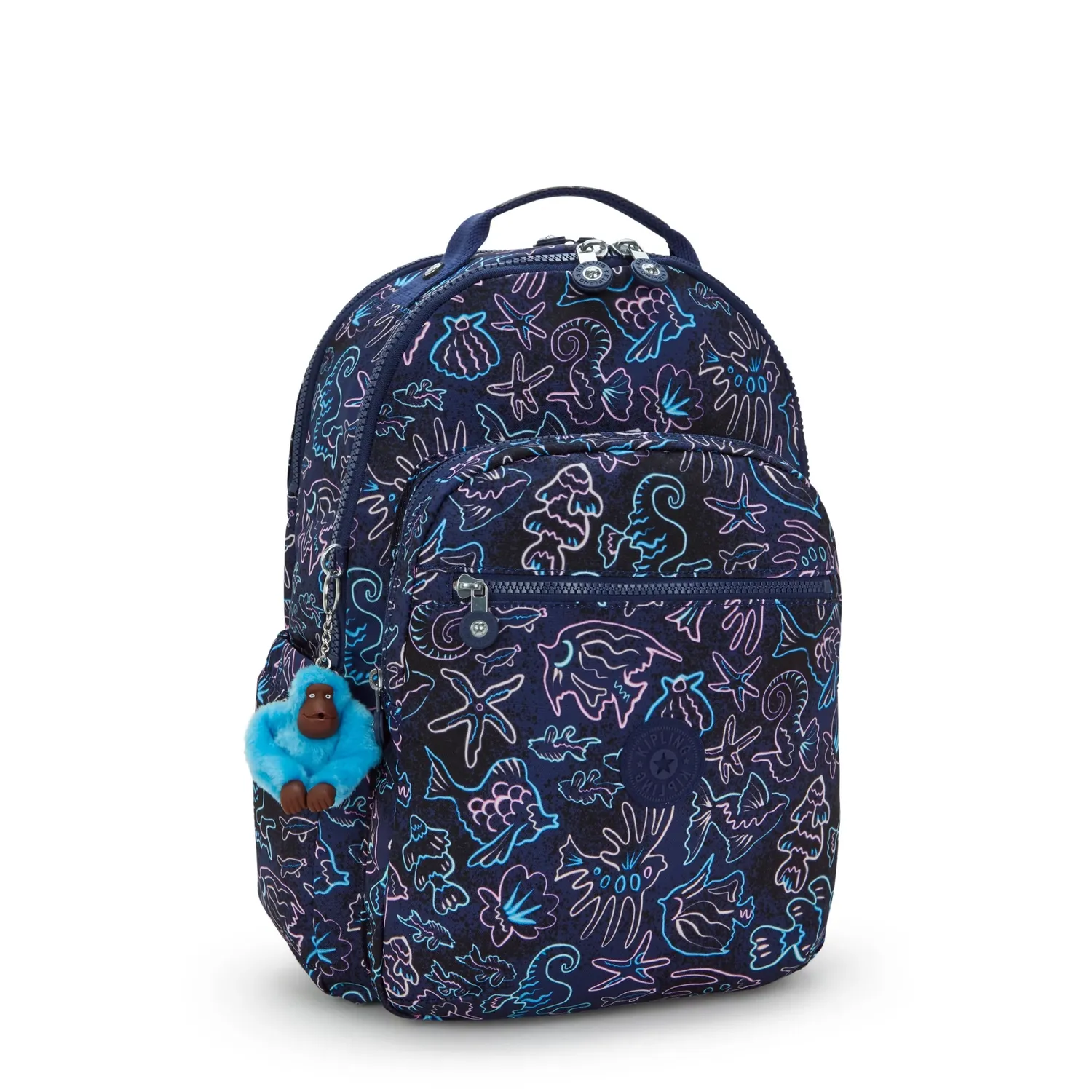 Kipling Seoul Lap rugzak Disco Fish 15 inch laptop