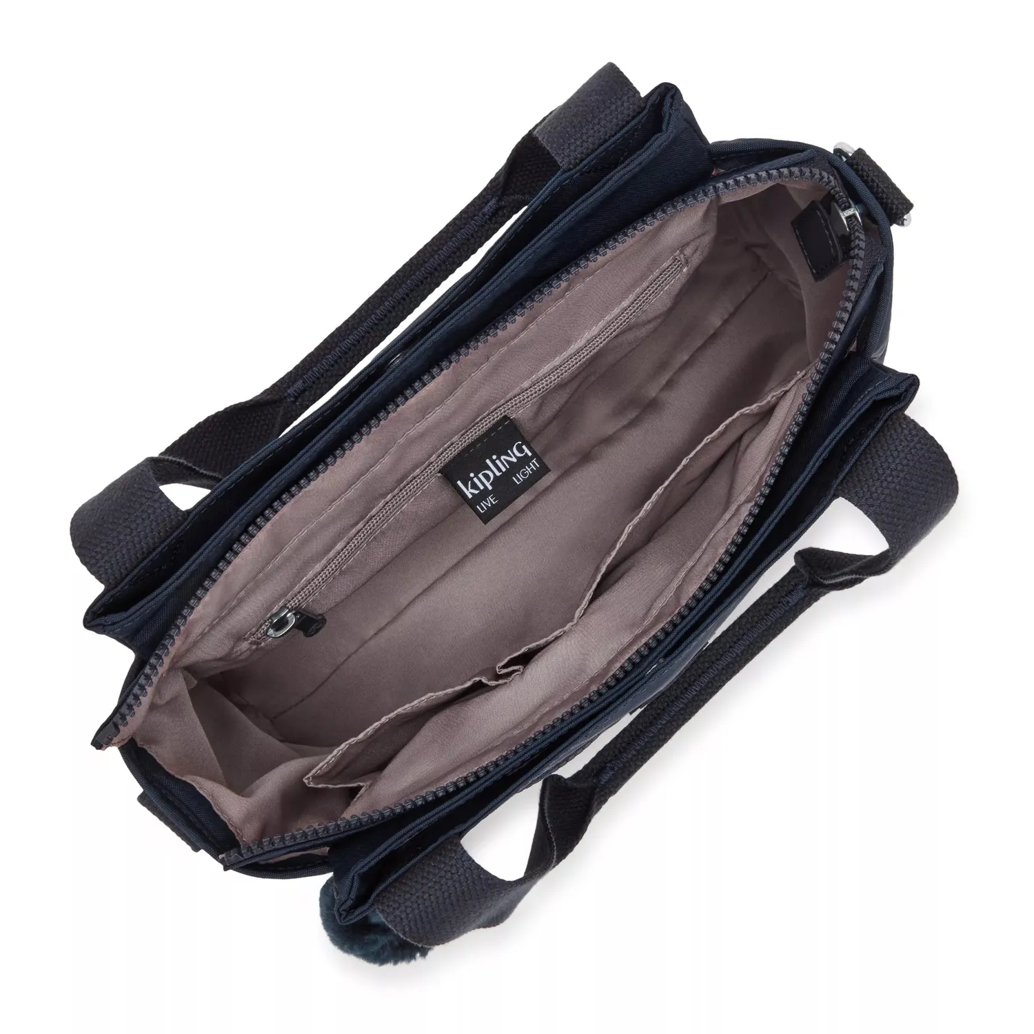 Kipling Elysia schoudertas Blue Bleu 2 medium canvas