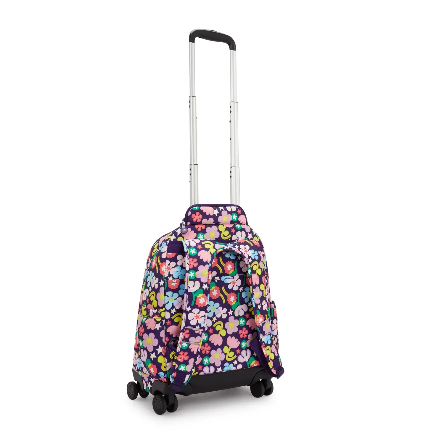 Kipling New Zea rugzak Fairy Flower groot met wielen