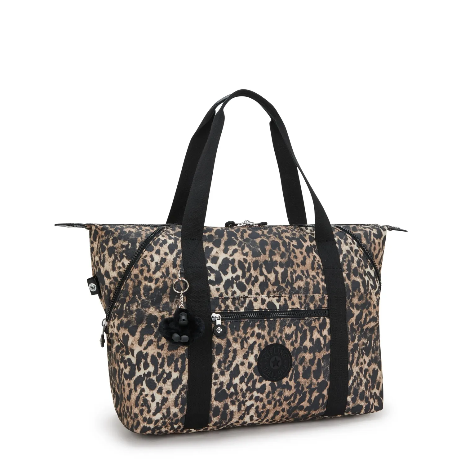 Kipling Art M schoudertas Wild Leopard Groot dierenprint